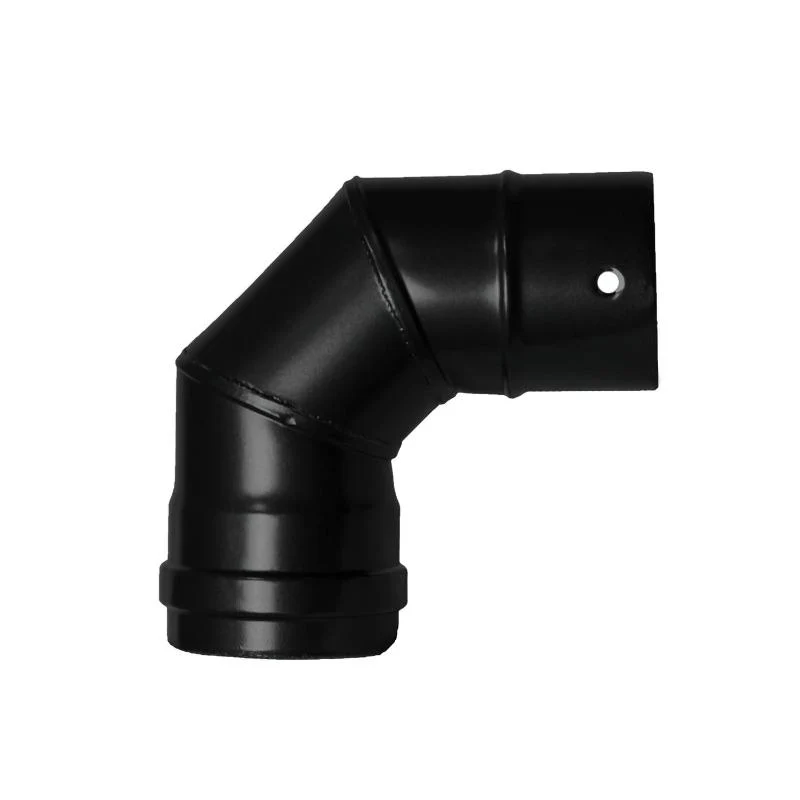 Codo Estufa Pellet Vitrificado Ø80 Mm  90°