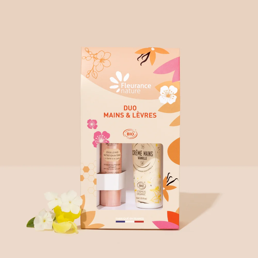 Cofre Duo Stick Labios 4g + Crema Manos Vainilla 30ml - Día de la Madre