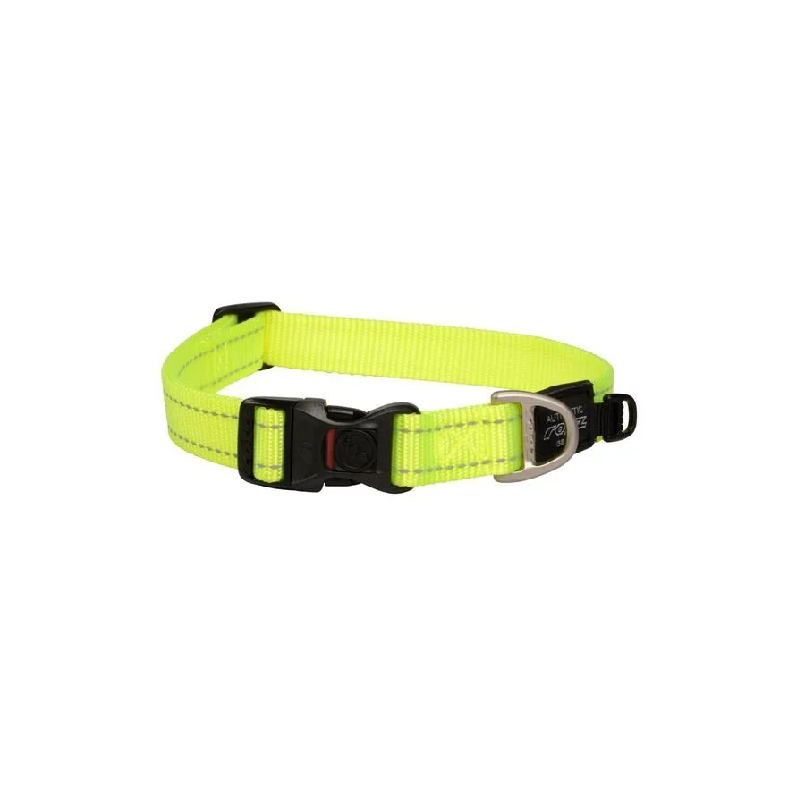 Collar Para Perro, Modelo Classic De Rogz Color Amarillo. Talla S (8-14kg)
