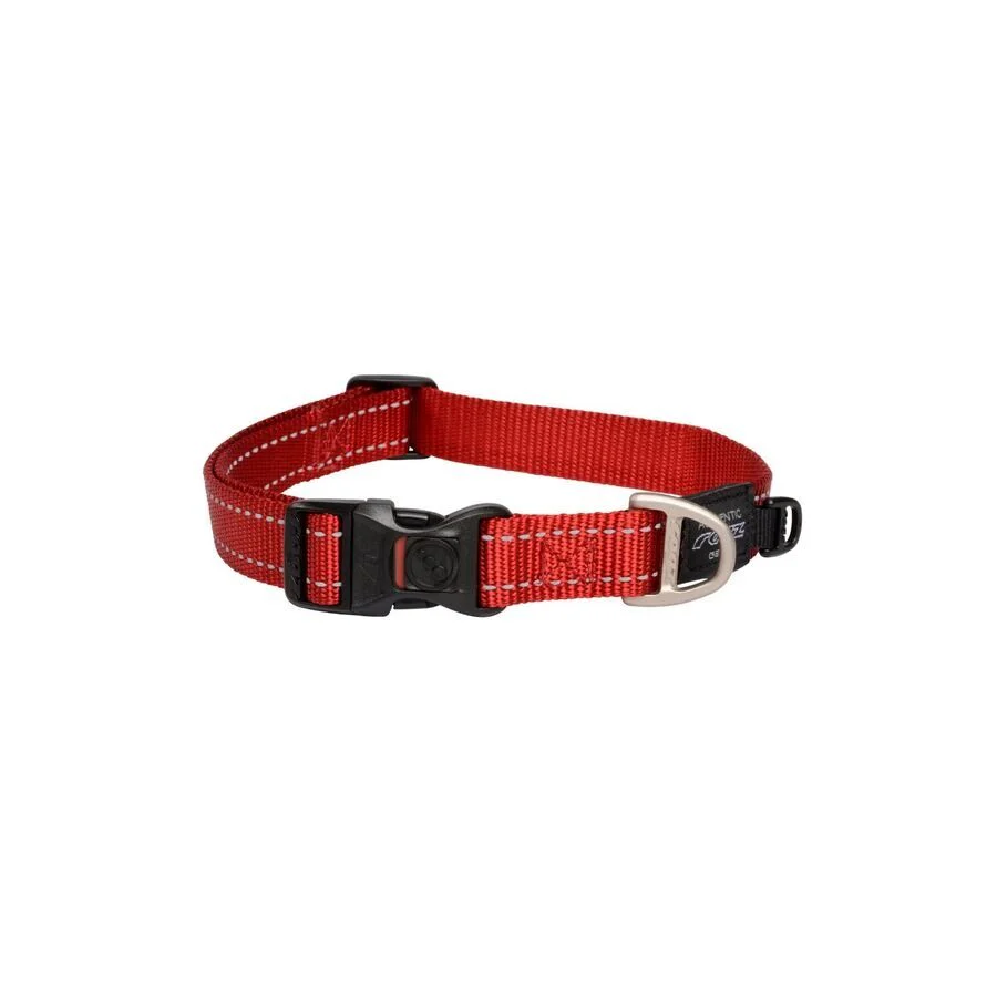 Collar Para Perro, Modelo Classic De Rogz Color Rojo. Talla S (8-14kg)