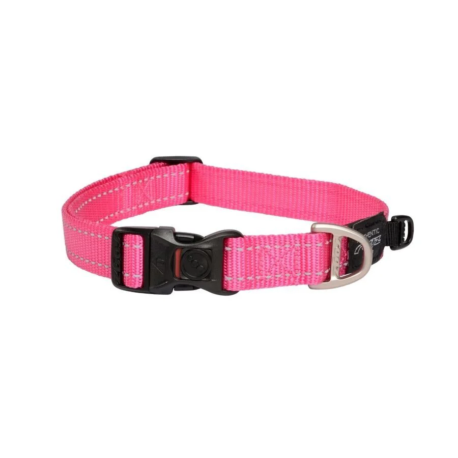 Collar Para Perro, Modelo Classic De Rogz Color Rosa. Talla Xl (39-64kg)