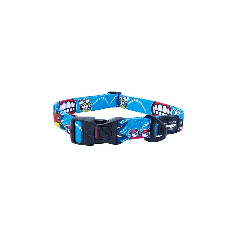 Collar Para Perro, Modelo Fusion De Rogz, Estampado Comic Azul. Talla M (12-22kg) - Image 4
