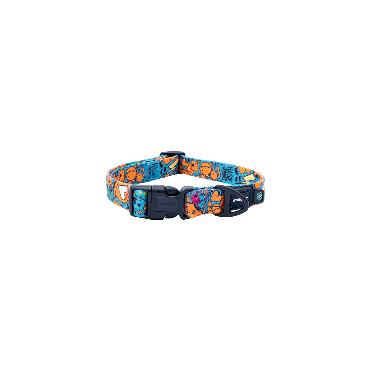 Collar Para Perro, Modelo Fusion De Rogz, Estampado Graffiti Azules. Talla L (21-40kg) - Image 2