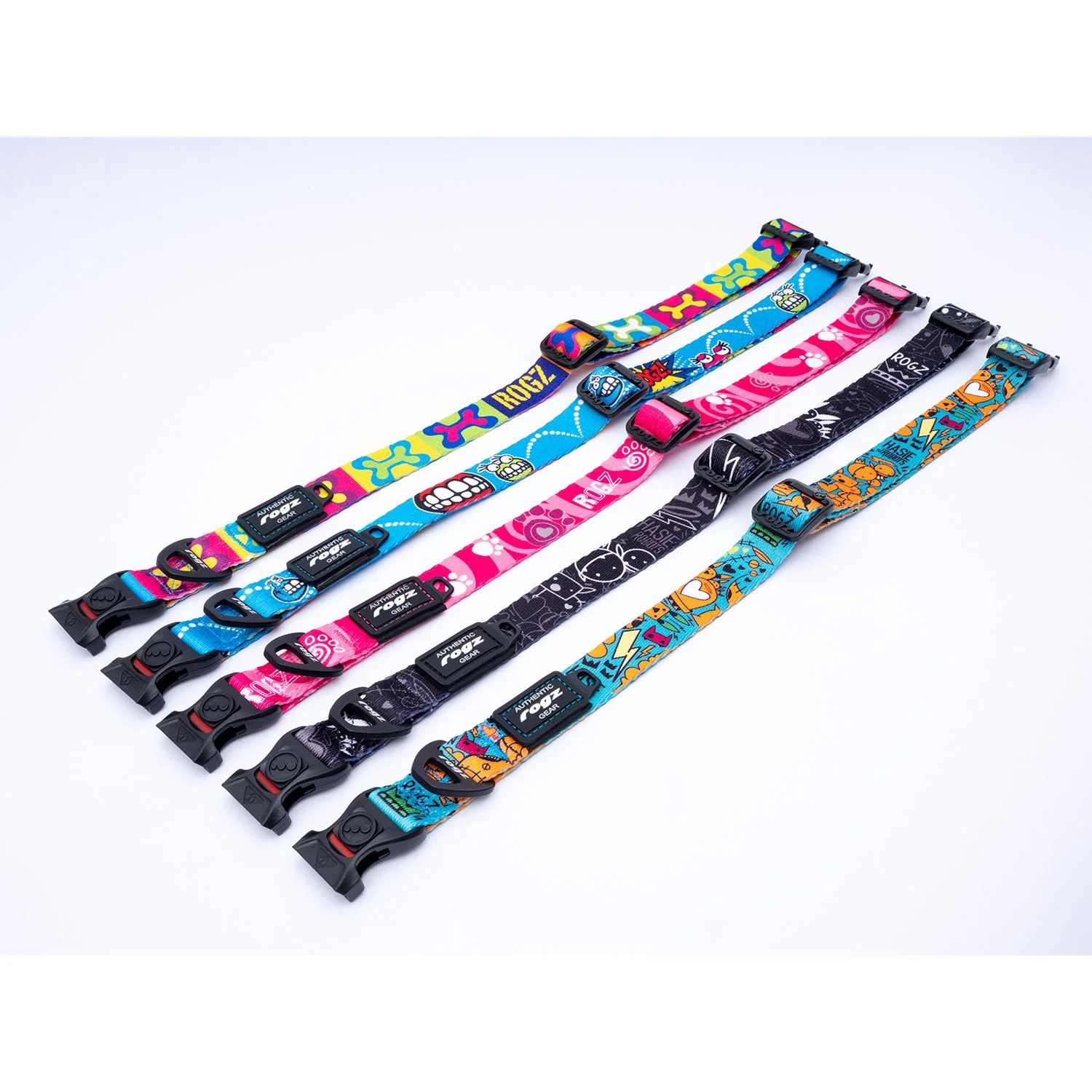 Collar Para Perro, Modelo Fusion De Rogz, Estampado Pop Art. Talla M (12-22kg) - Image 5