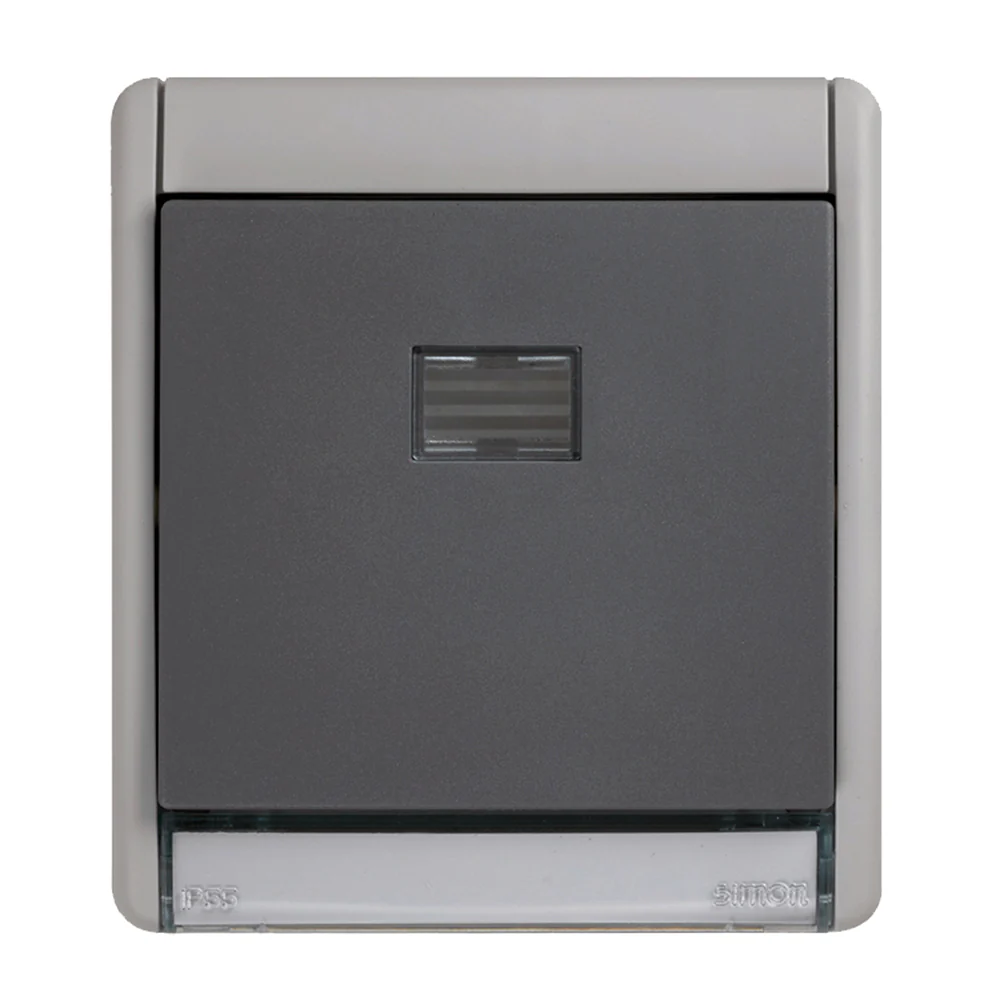Conmutador Ip55 Monobloc Sup. Gris Aqua