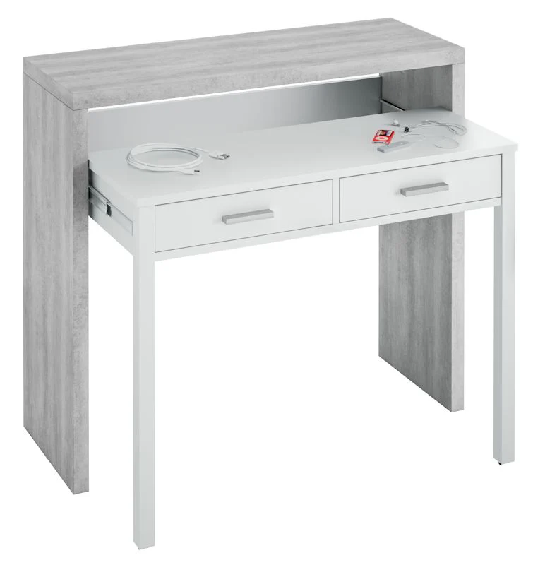 Consola Escritorio Cemento - Image 2
