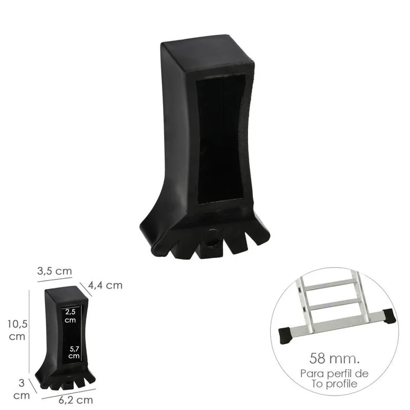 Contera Larguero Escalera 2 Y 3 Tramos /  Escalera Multiposicional Con Perfil 58 Mm. Versión 2019