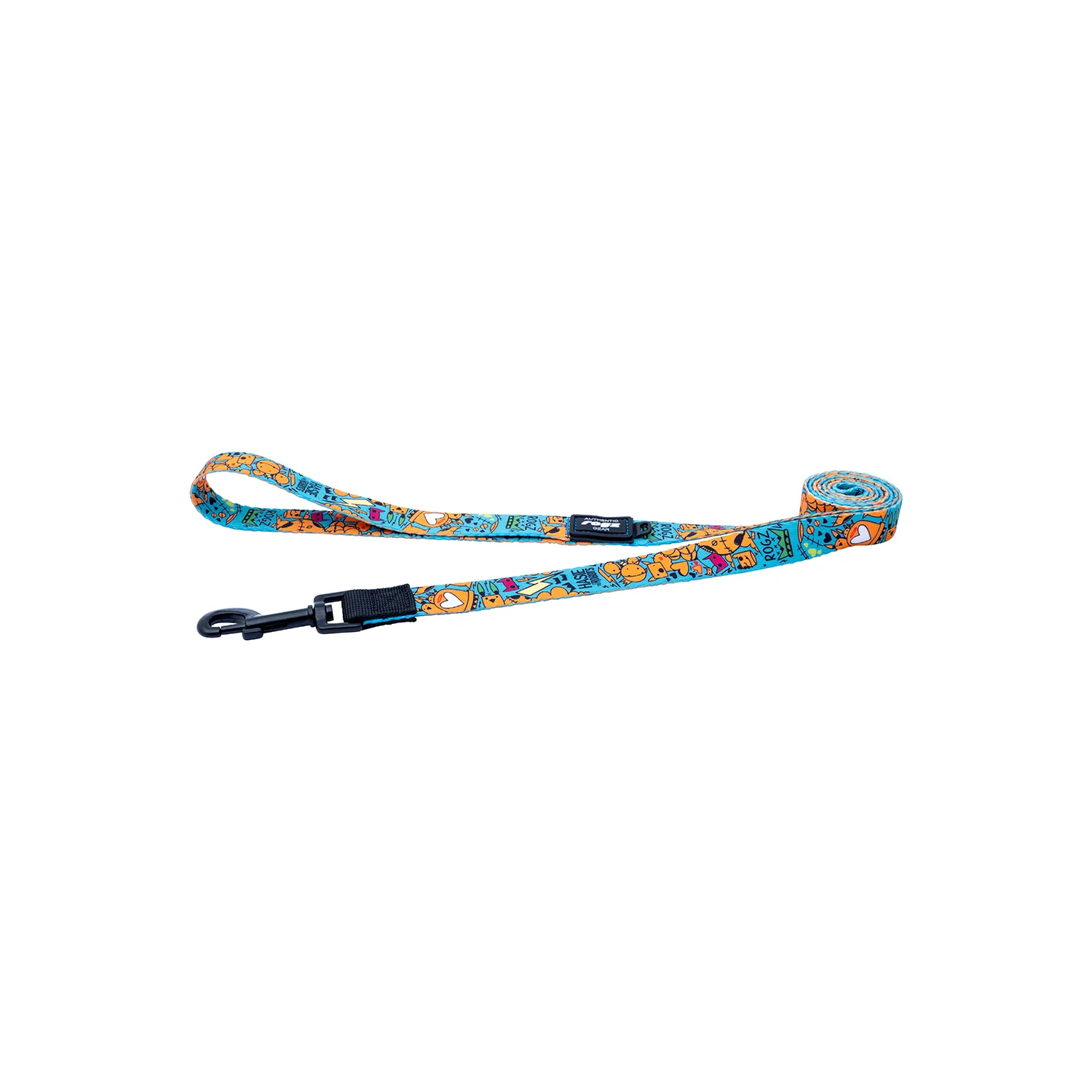 Correa Para Perro, Modelo Fusion De Rogz, Estampado Graffiti Azules. Talla L (21-40kg) - Image 2