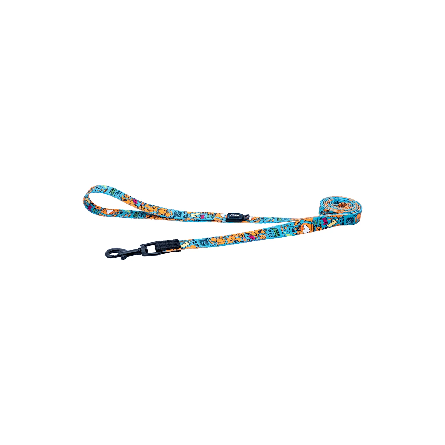 Correa Para Perro, Modelo Fusion De Rogz, Estampado Graffiti Azules. Talla S (8-14kg) - Image 2