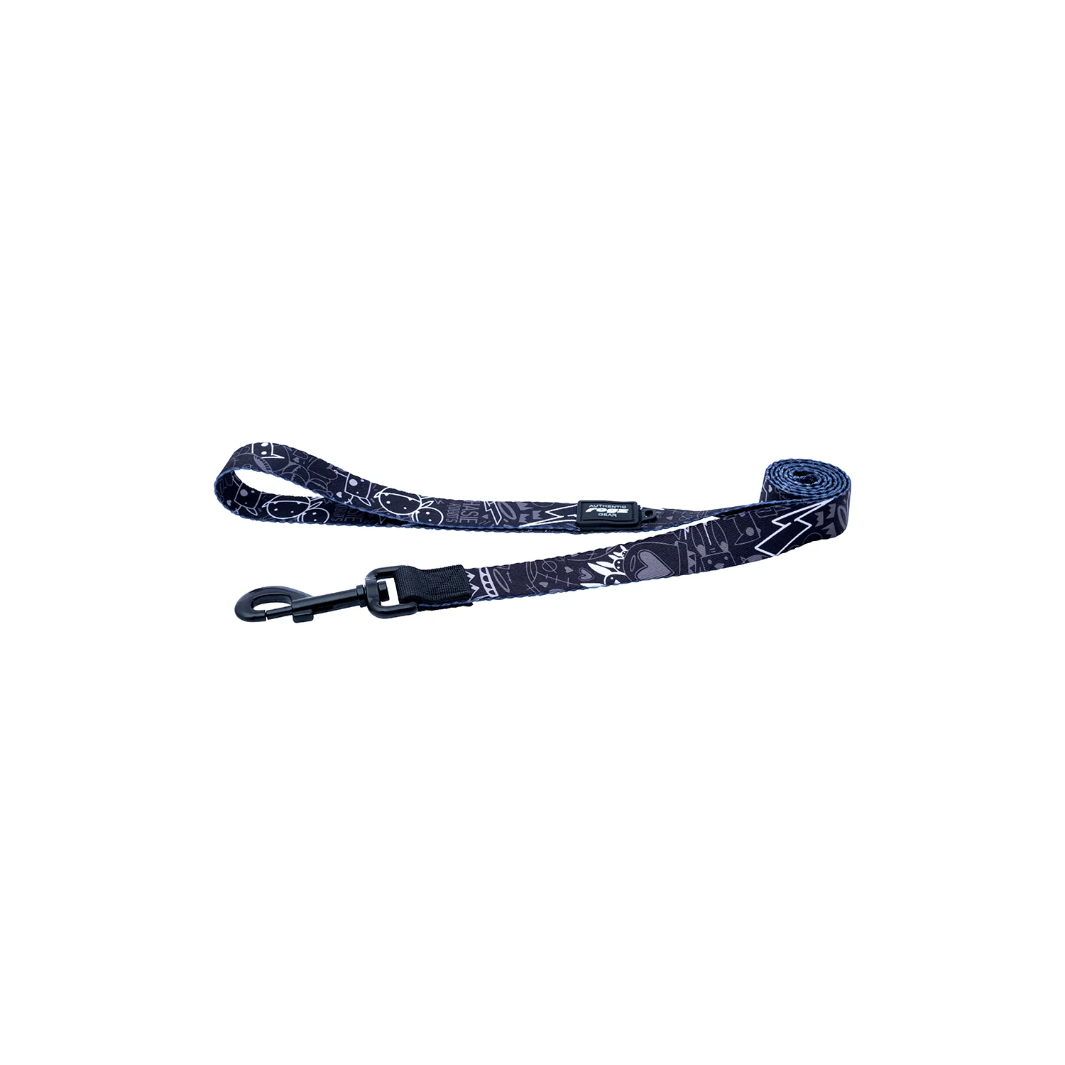 Correa Para Perro, Modelo Fusion De Rogz, Estampado Graffiti Negro. Talla S (8-14kg) - Image 4