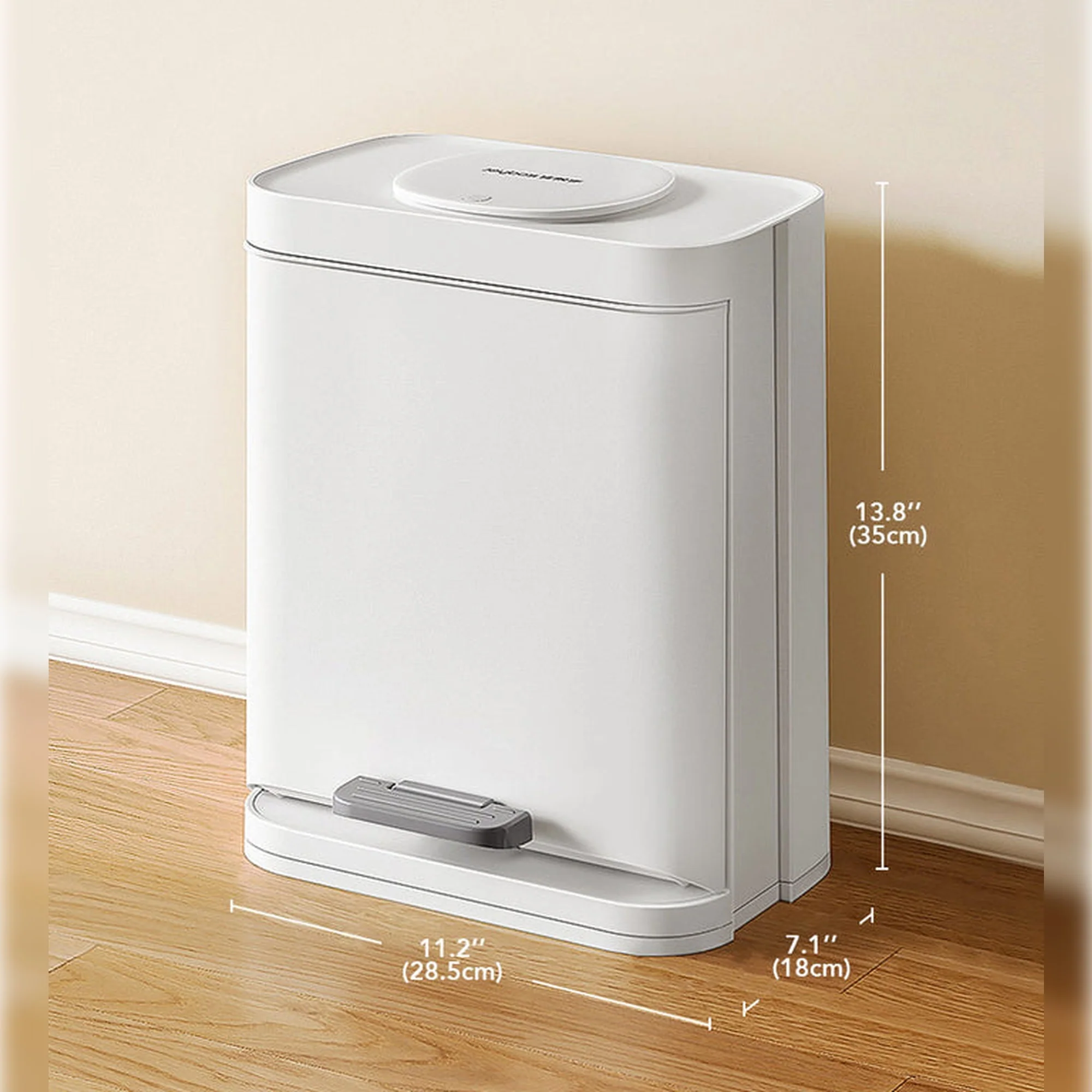 Cubo De Basura De 15,9l Con Tapa Y Pedal De Manos Libres Joybos - Image 2