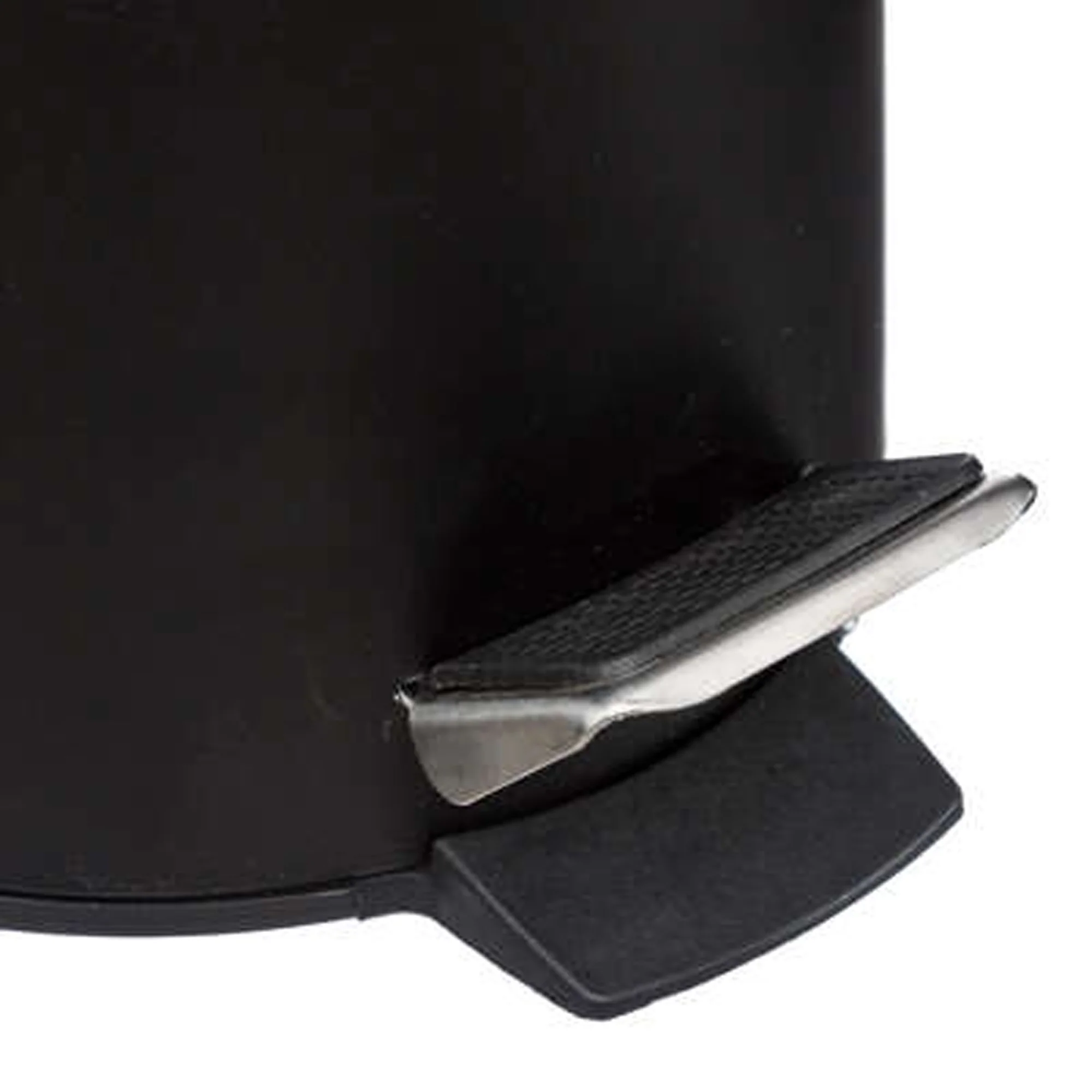 Cubo Pedal 3l Metal Bamboo Negro - Image 2