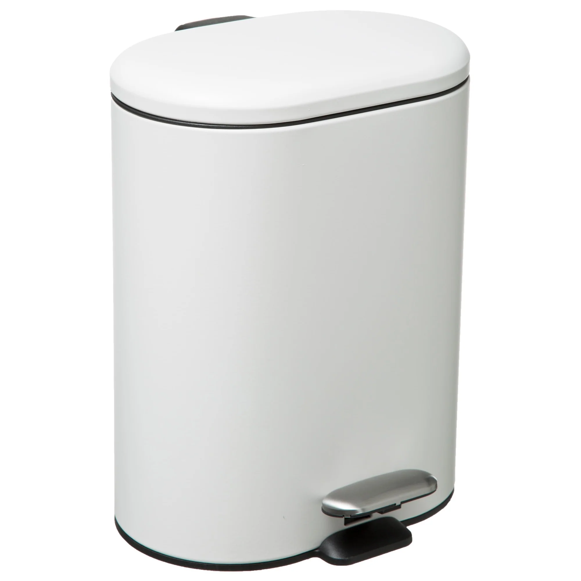 Cubo Pedal Acero Inoxidable Siliflex 6 L Blanco