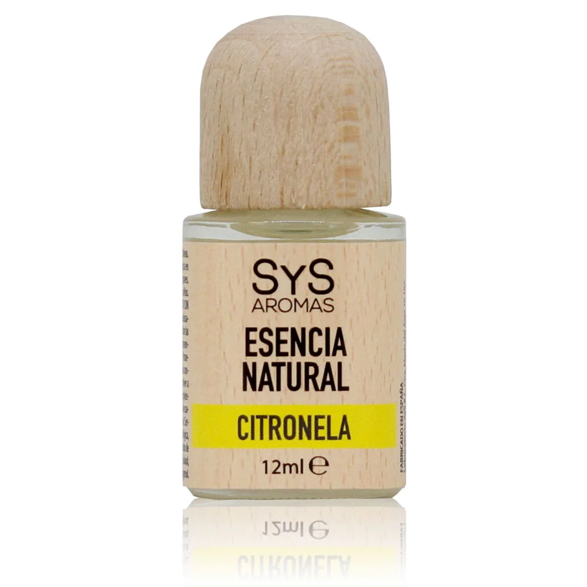 Esencia Natural De Citronela 12 Ml | Aroma Natural Antimosquitos | Aceite Aromático Cítrico | Ambiente Fresco Sys Aromas