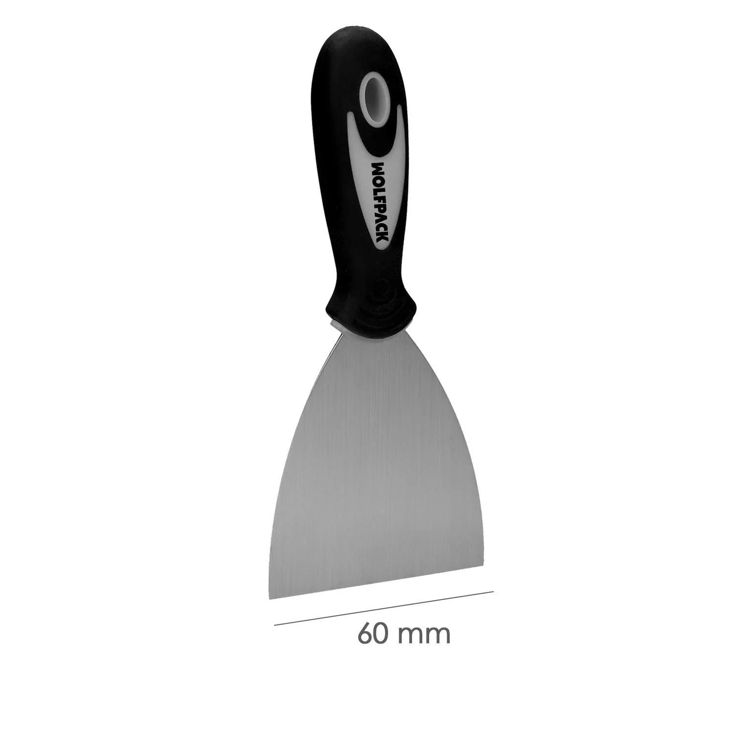 Espatula Acero Inoxidable Ancho 60 Mm. Con Mango De Goma Ergonomico, Espatula Pintor, Espatula Masilla, Paletina, Paleta Rascar - Image 2