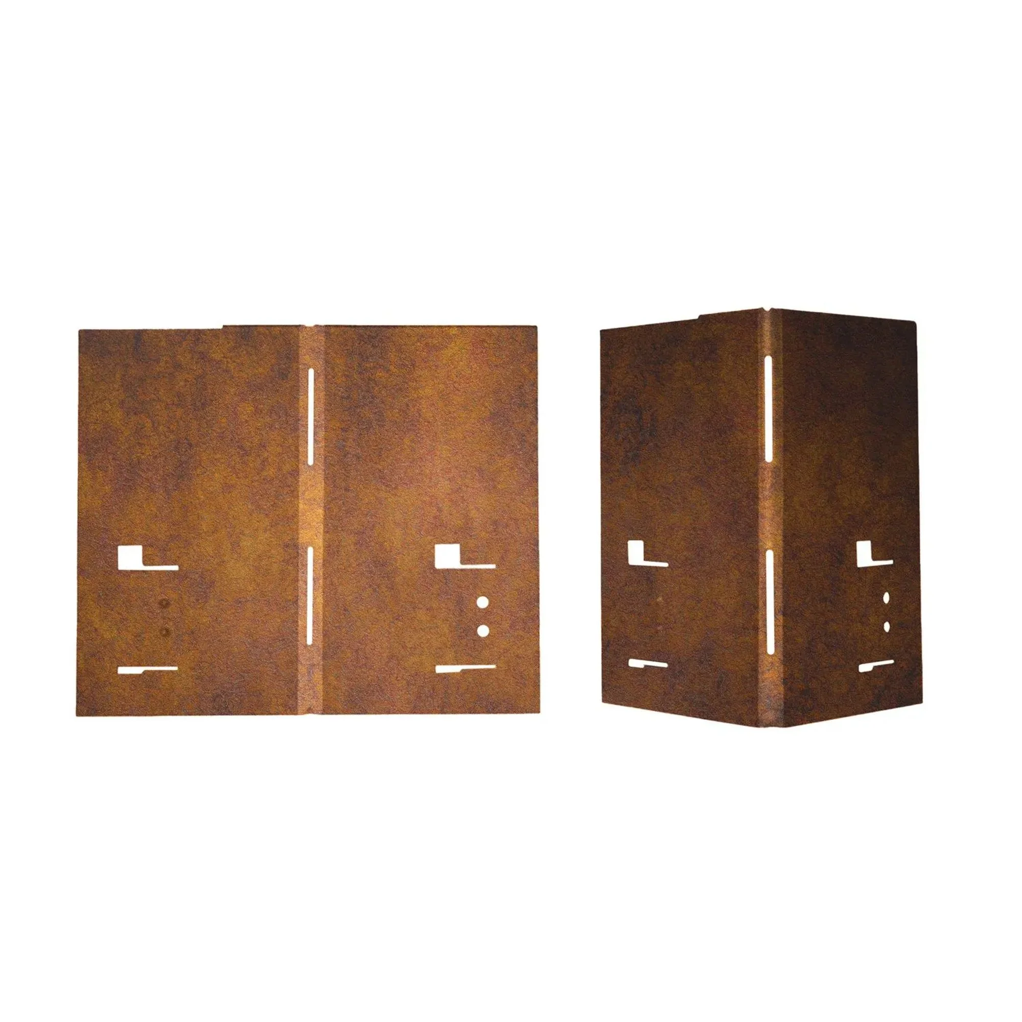 Esquina Para Borduras Jardin Acero Corten, Garden Bordas - 8 X 8 X 18,5 Cm