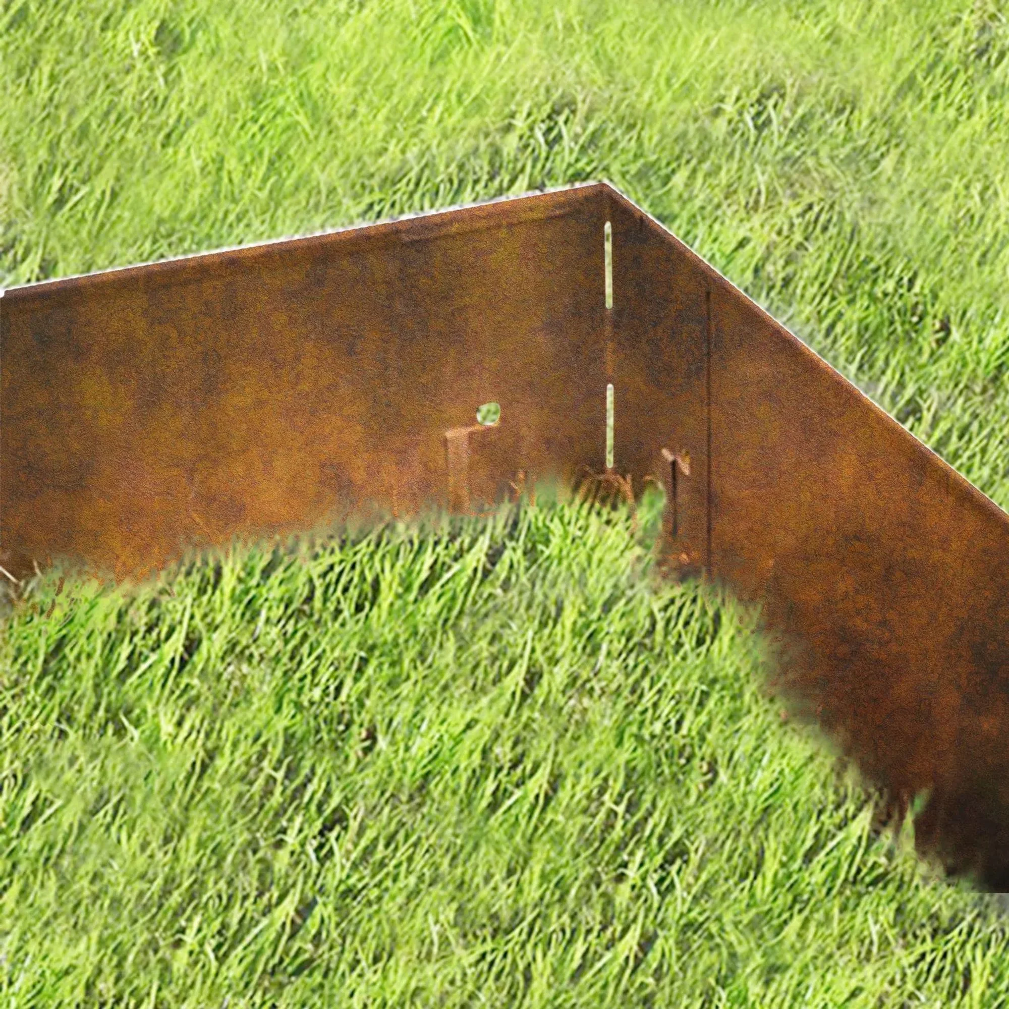 Esquina Para Borduras Jardin Acero Corten, Garden Bordas - 8 X 8 X 18,5 Cm - Image 3
