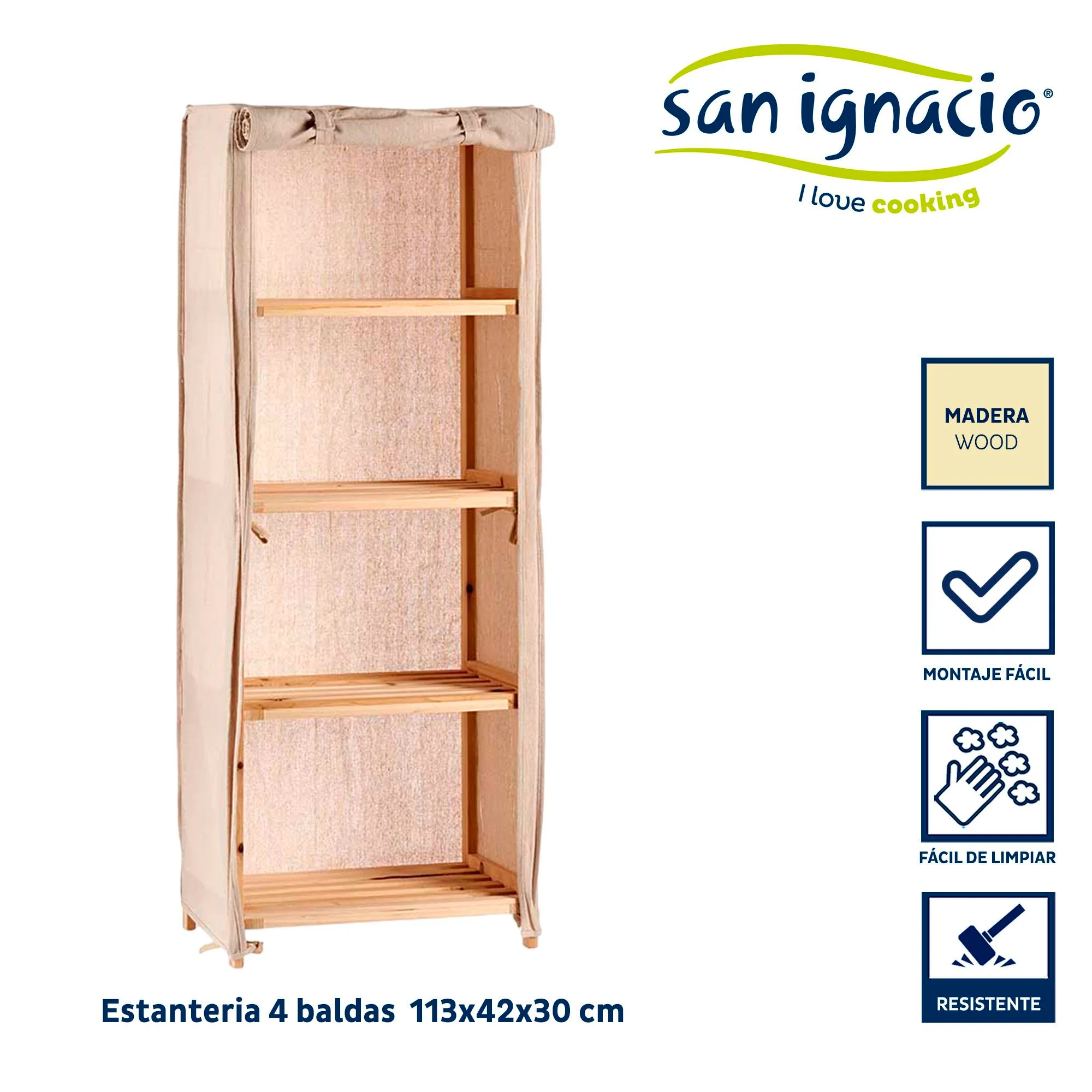 Estantería Tela Natural Kipit – Solución Chic Y Versátil Para Tu Hogar - Image 2