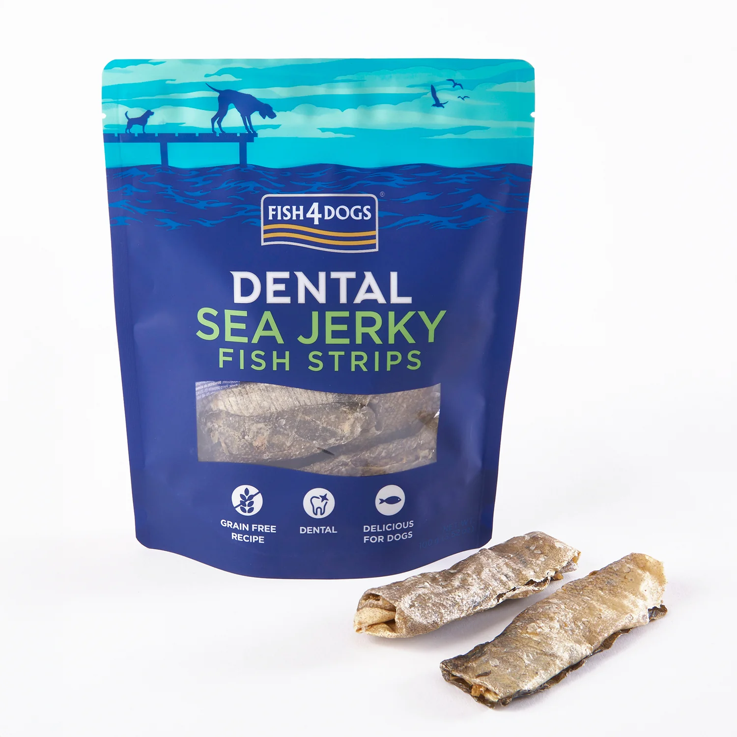 Fish4dogs Snack Dental Para Perro – Fish Strips 10x100g