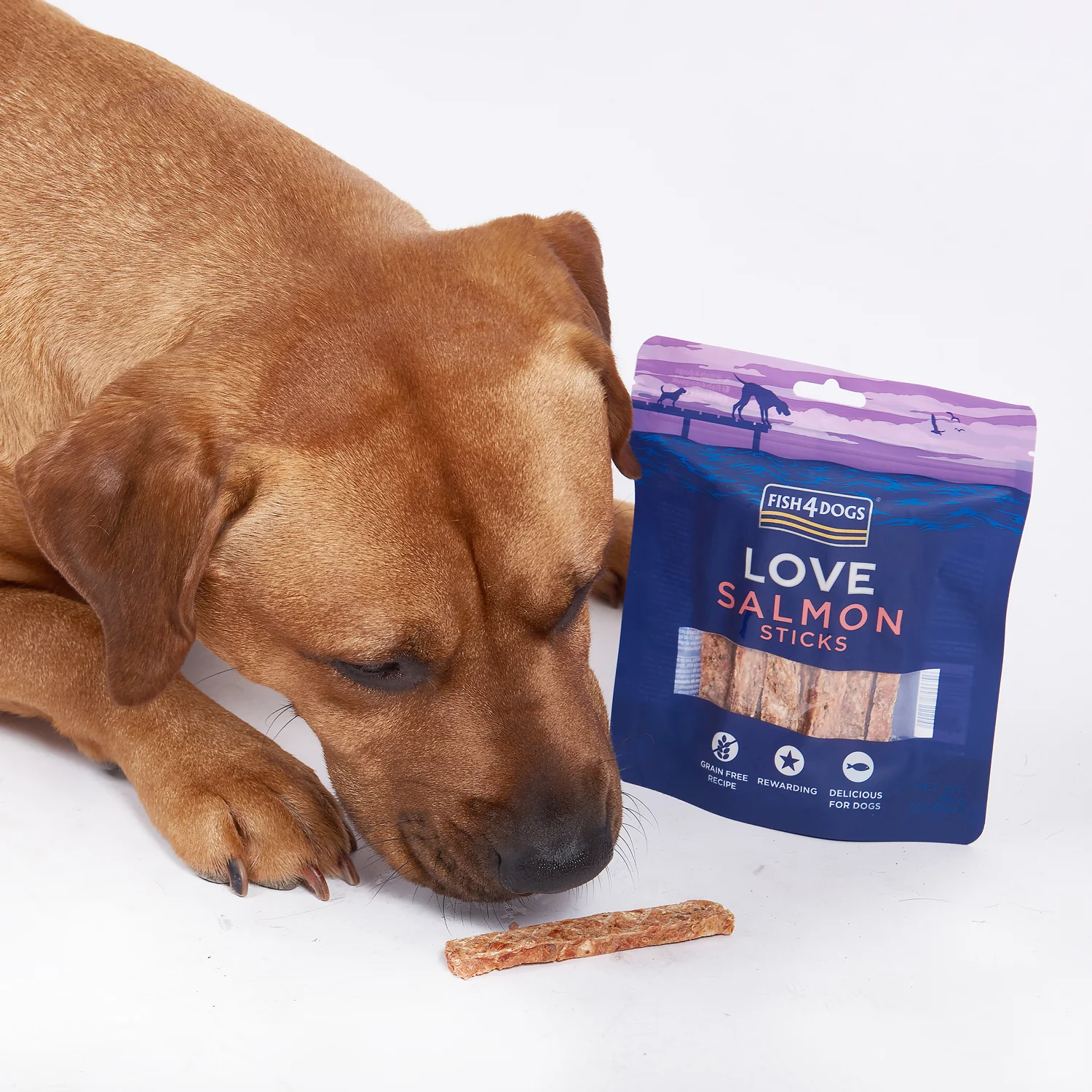 Fish4dogs Snack Para Perros – Love Salmón Sticks 85 G (pack De 10) - Image 3
