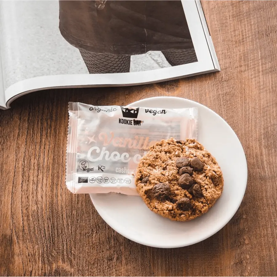 Galletas De Vainilla Y Chips De Chocolate Kookie Cat 50g X 12uds Bio - Image 3