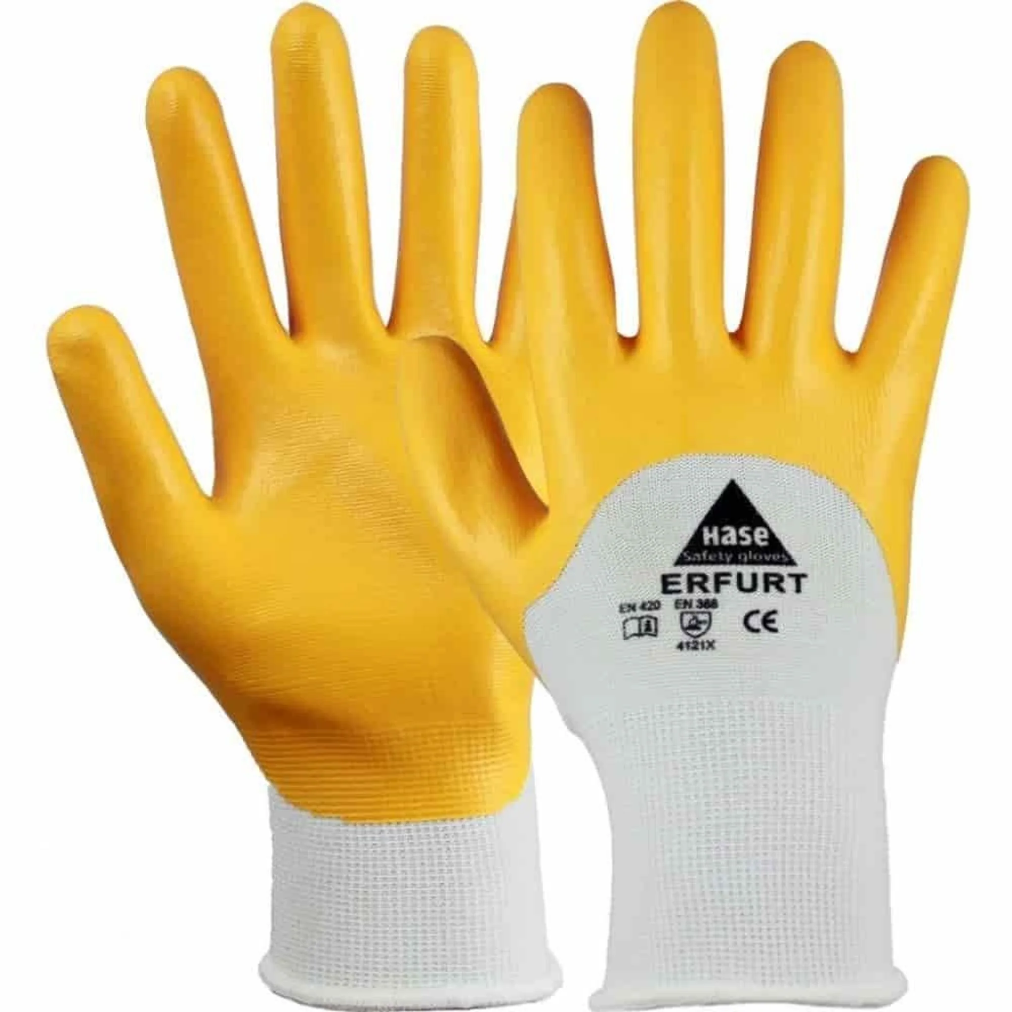 Guantes De Trabajo De Nitrilo Talla 11, Guantes Amarillos Para Jardinería