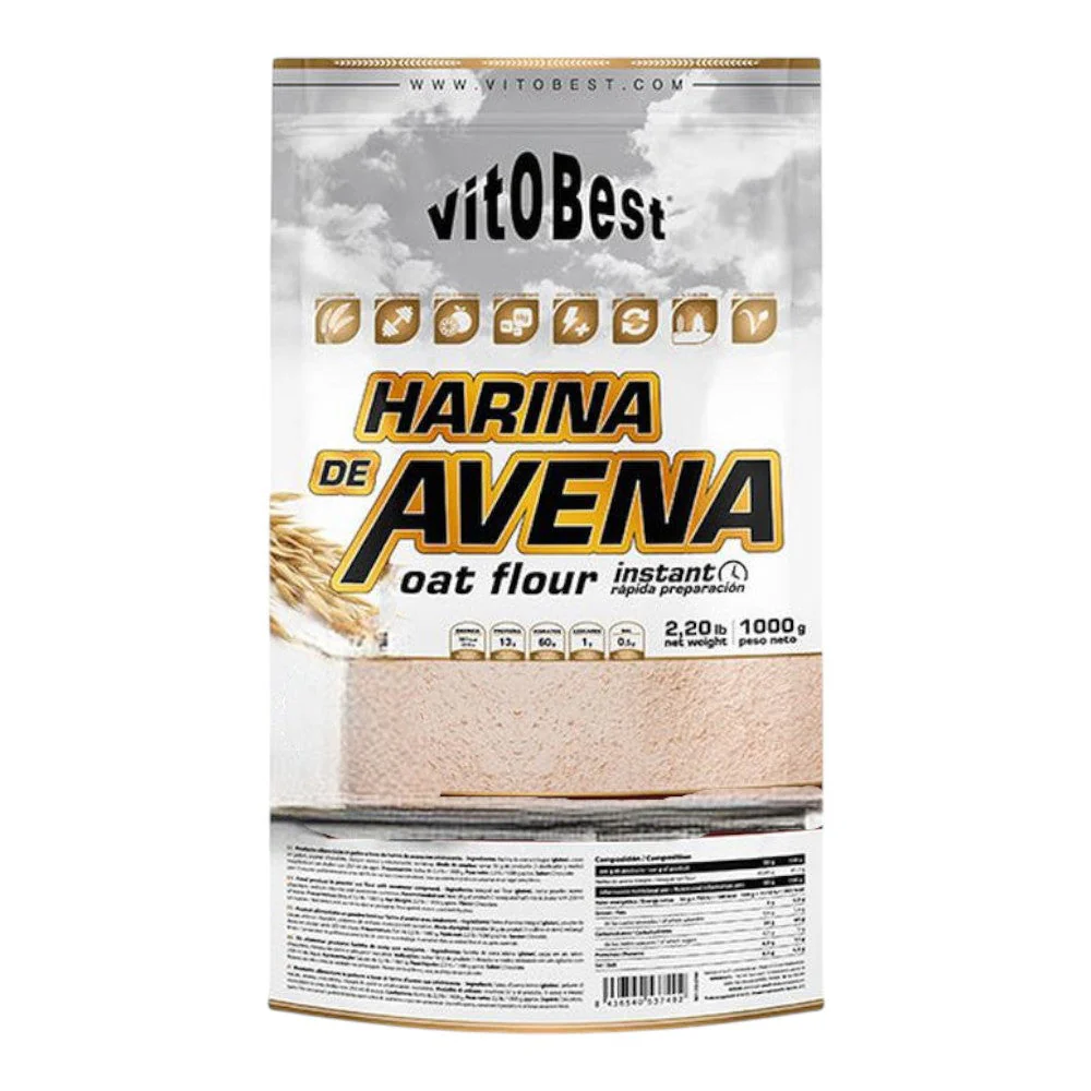 Harina De Avena 1 Kg Sabores Vitobest Chocolate