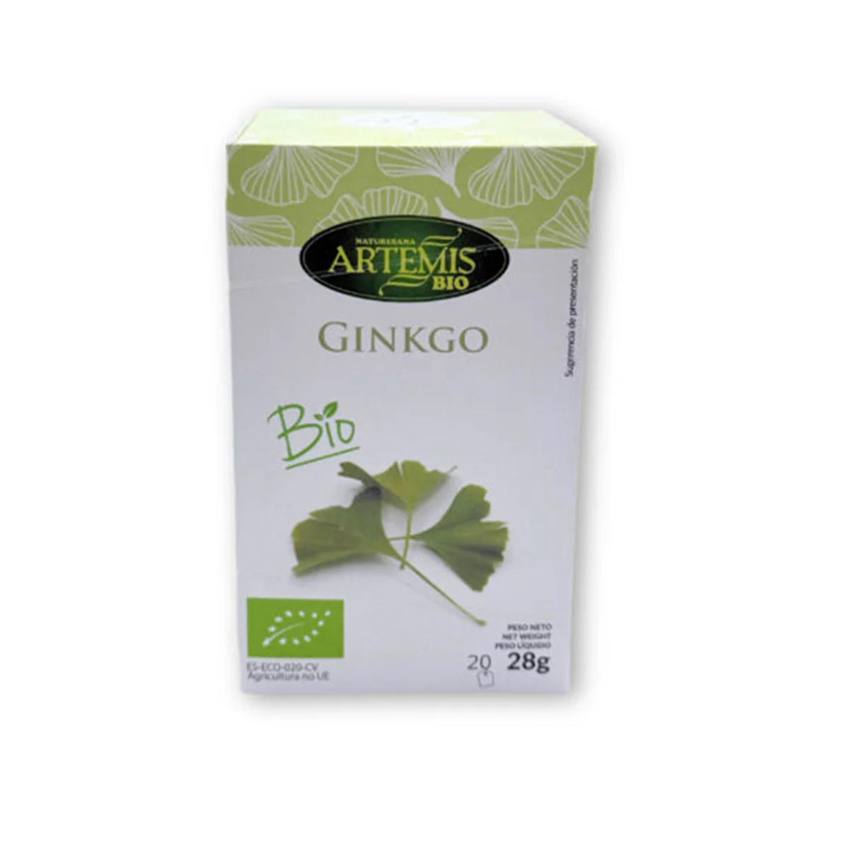 Infusión Ginkgo Biloba ECO Artemis BIO 20 bolsitas 28g - Image 2
