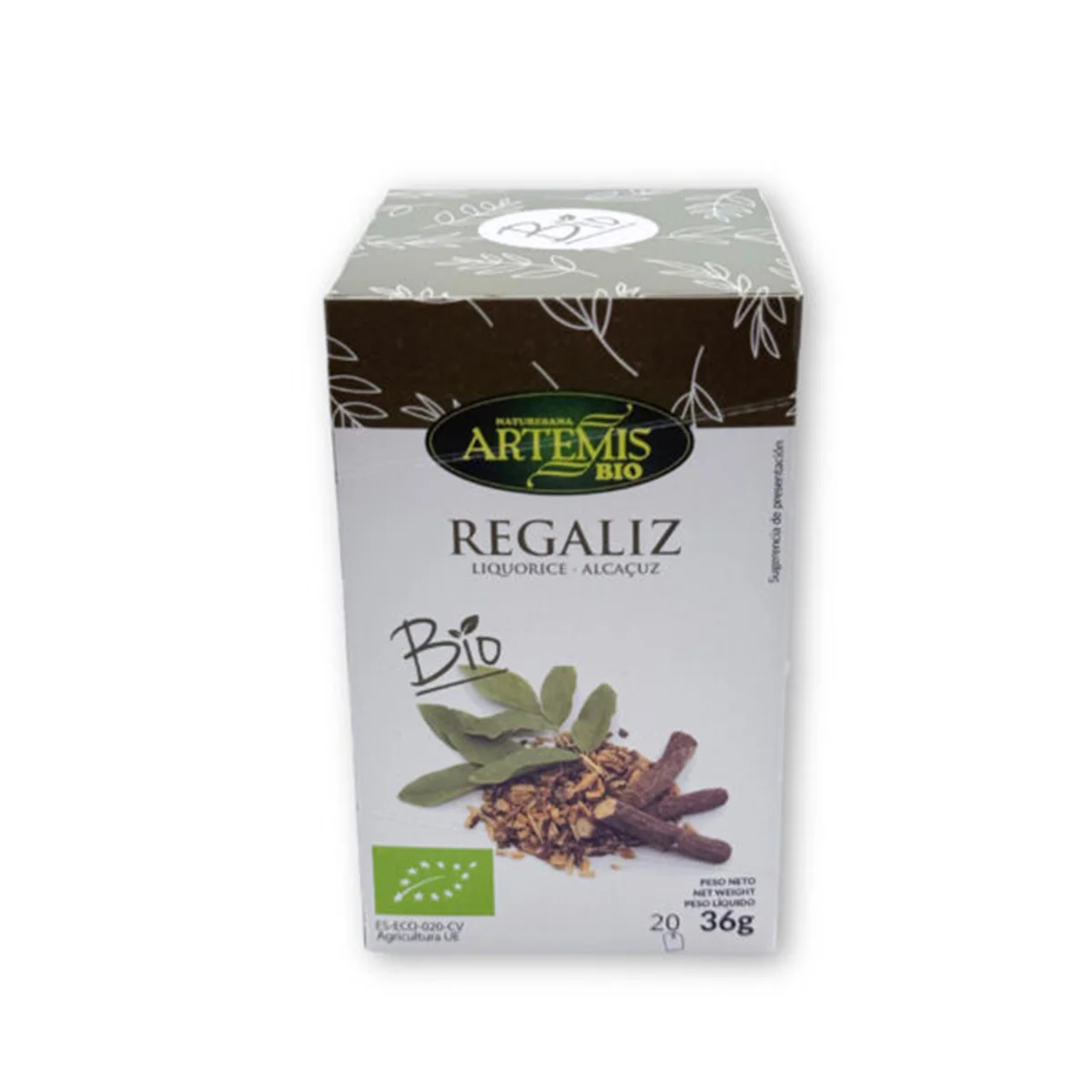 Infusión Regaliz ECO Artemis BIO 20 bolsitas 36g - Image 2