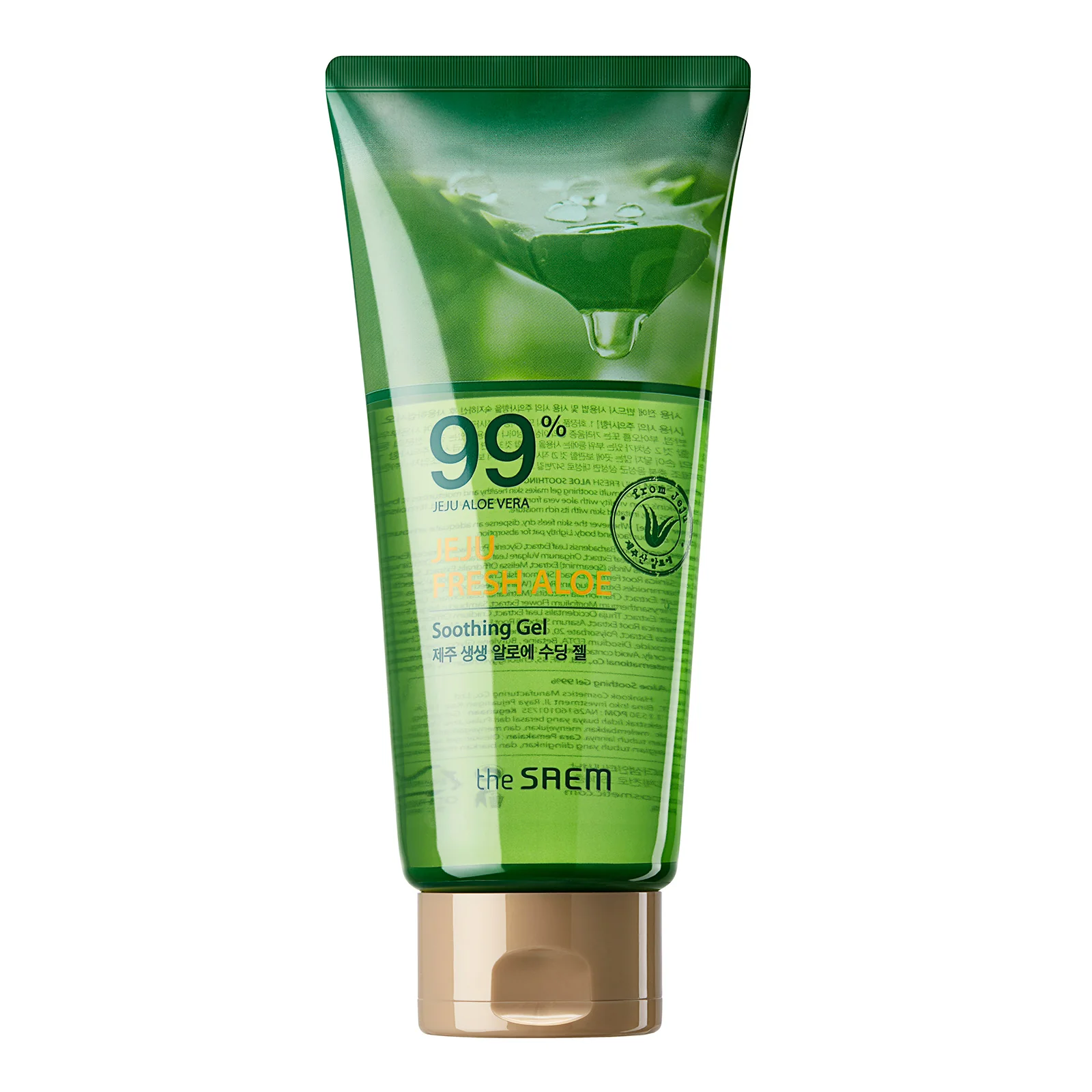 Jeju Fresh Aloe Soothing Gel 99% Tubo_ Gel Calmante Aloe 99% Tube_300ml