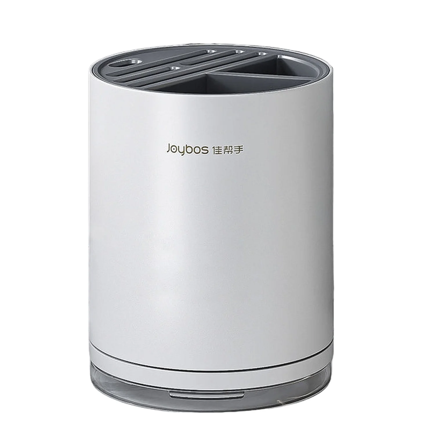Joybos - Organizador De Cuchillos Redondo Con Ranura Universal Para Cocina Blanco
