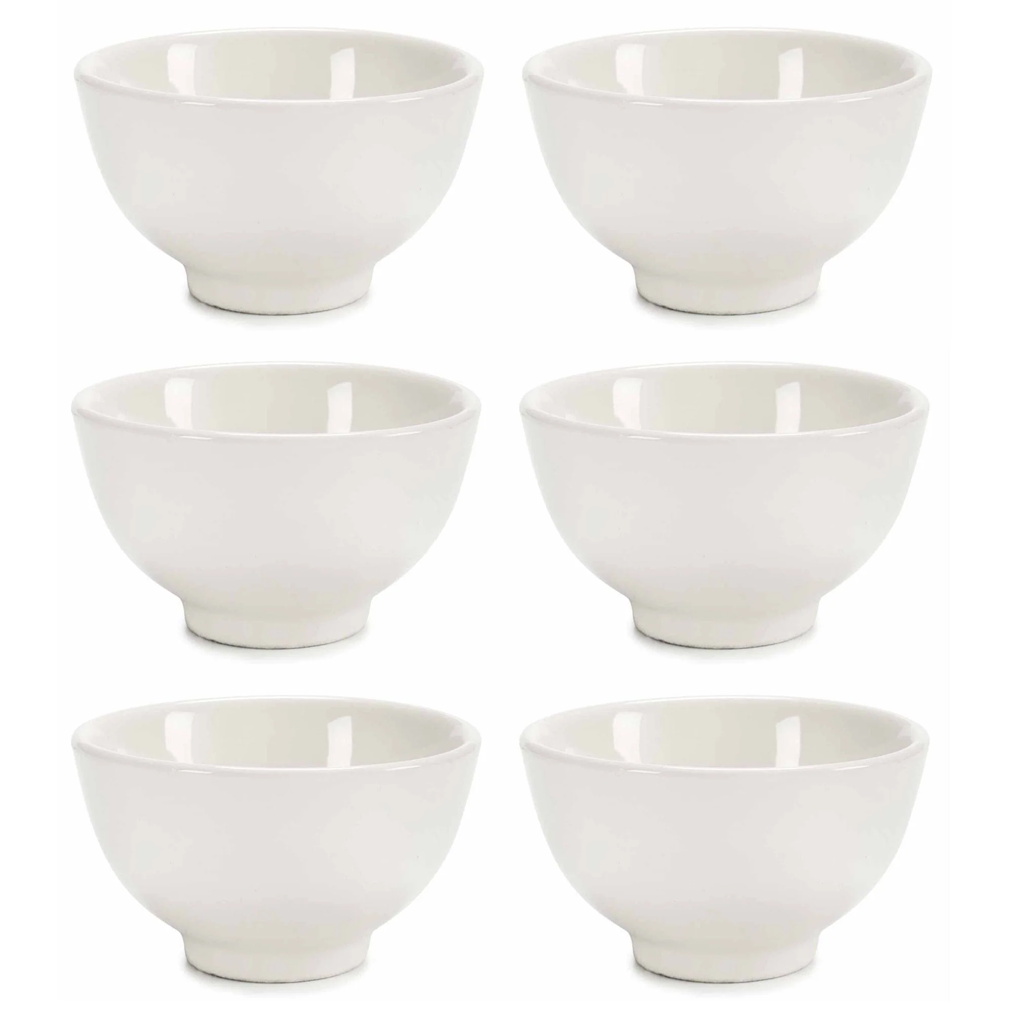 Juego 6 Multiusos Redondos Porcelana Colección Vessia