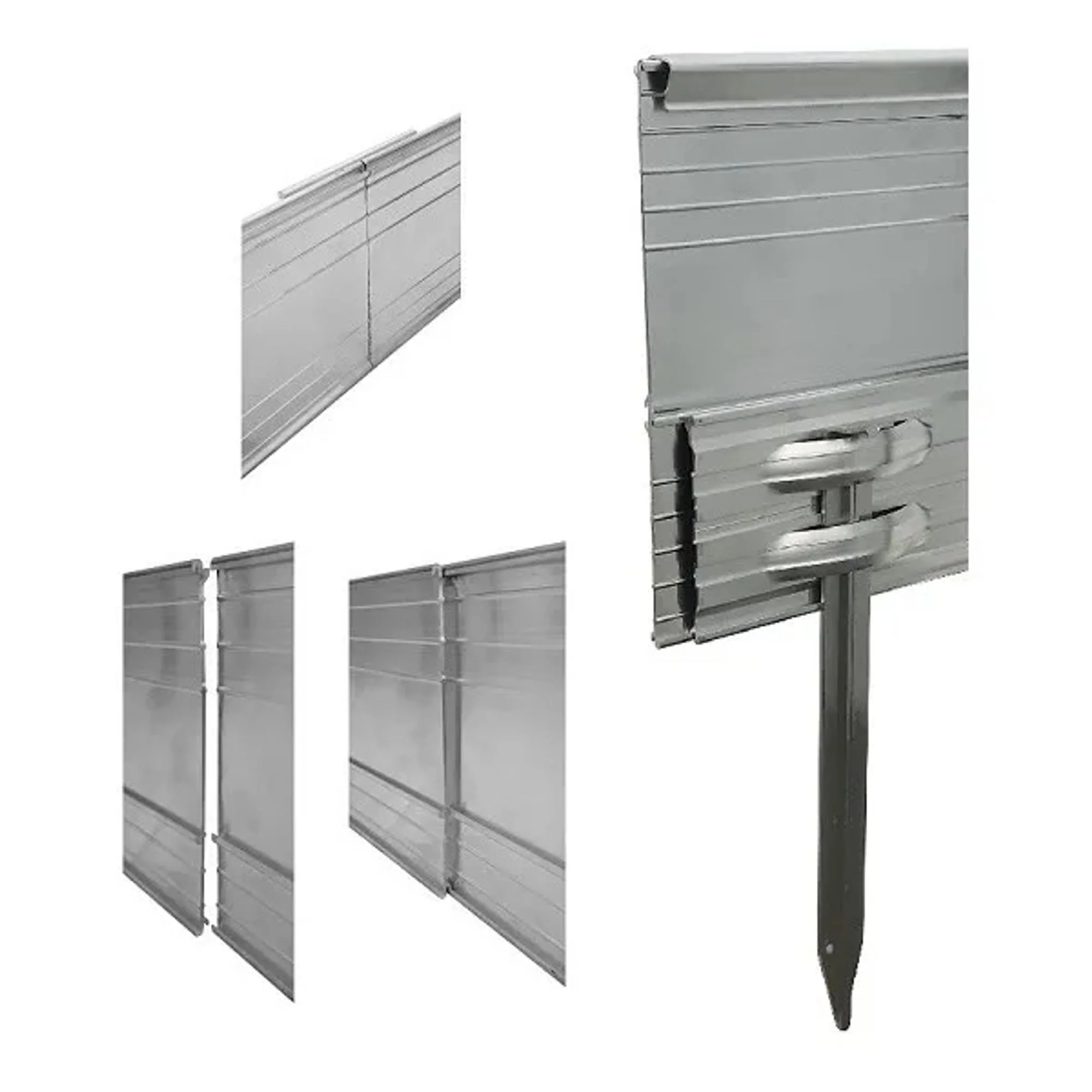 Juego De 10 Anclajes Al Suelo Para Bordes De Césped De Aluminio Ultra Resistentes - Image 3