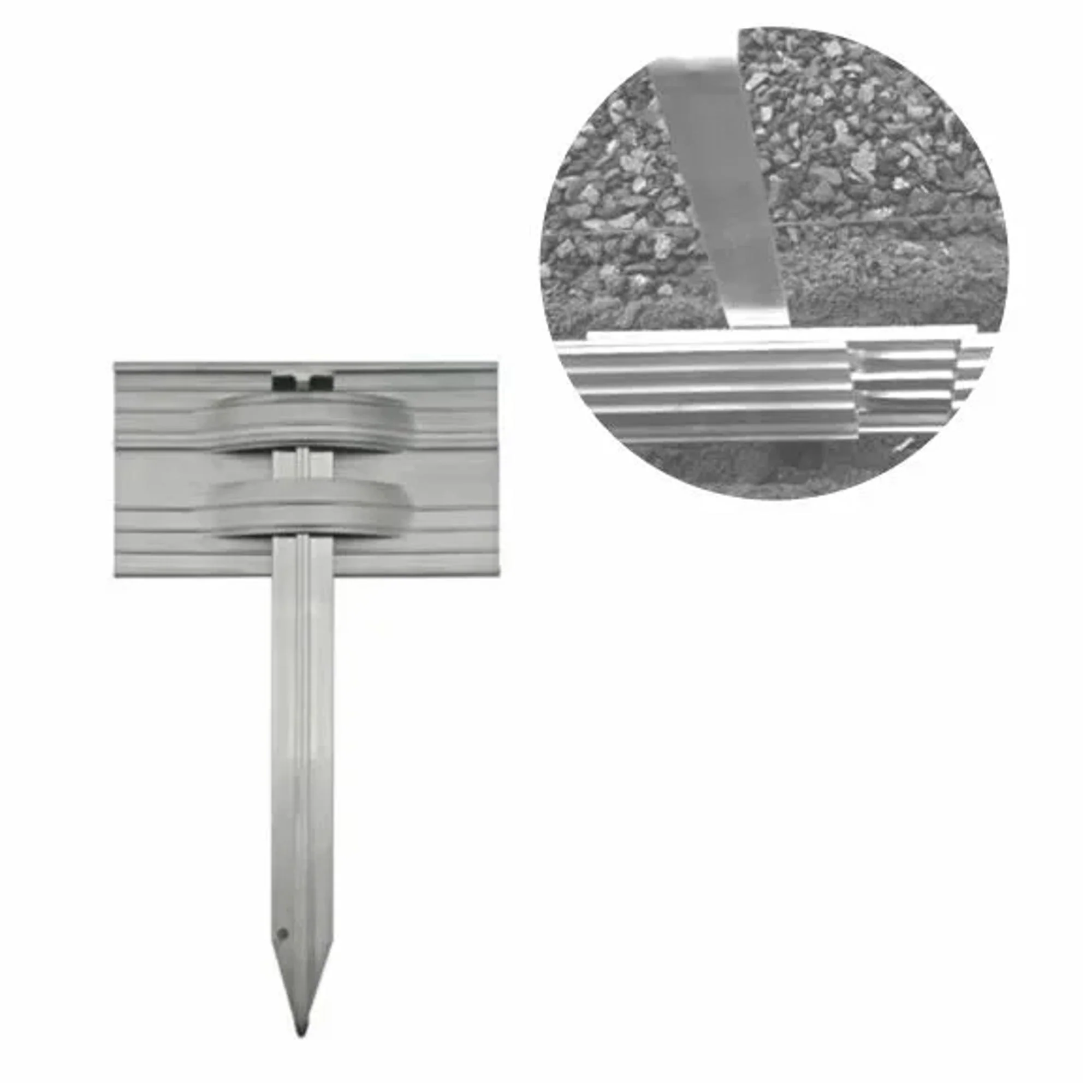 Juego De Anclaje Al Suelo Para Bordes De Césped De Aluminio Ultra Resistentes