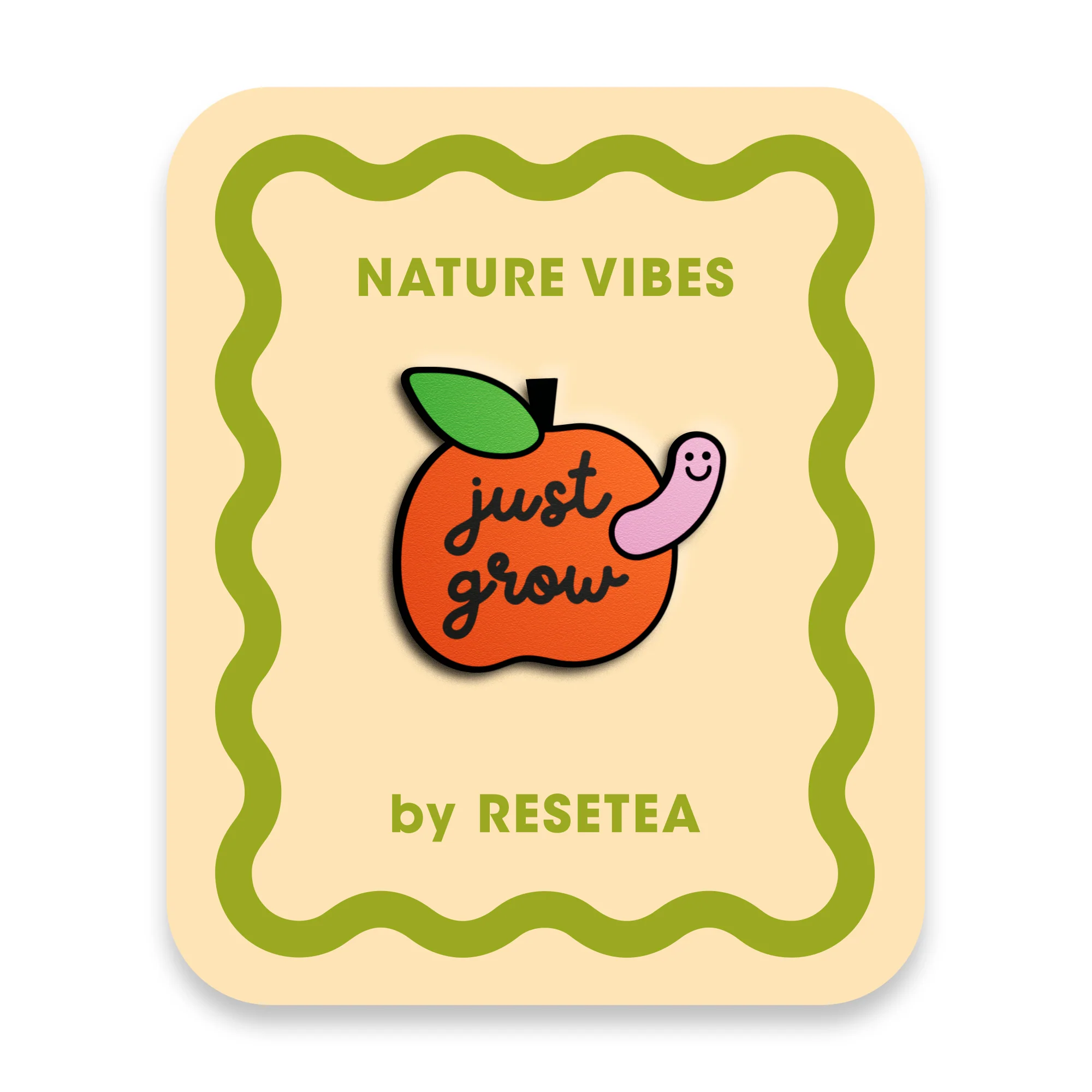 Just Grow Pin | Accesorio Moderno Y Original Para Chaquetas, Mochilas Y Bolsos