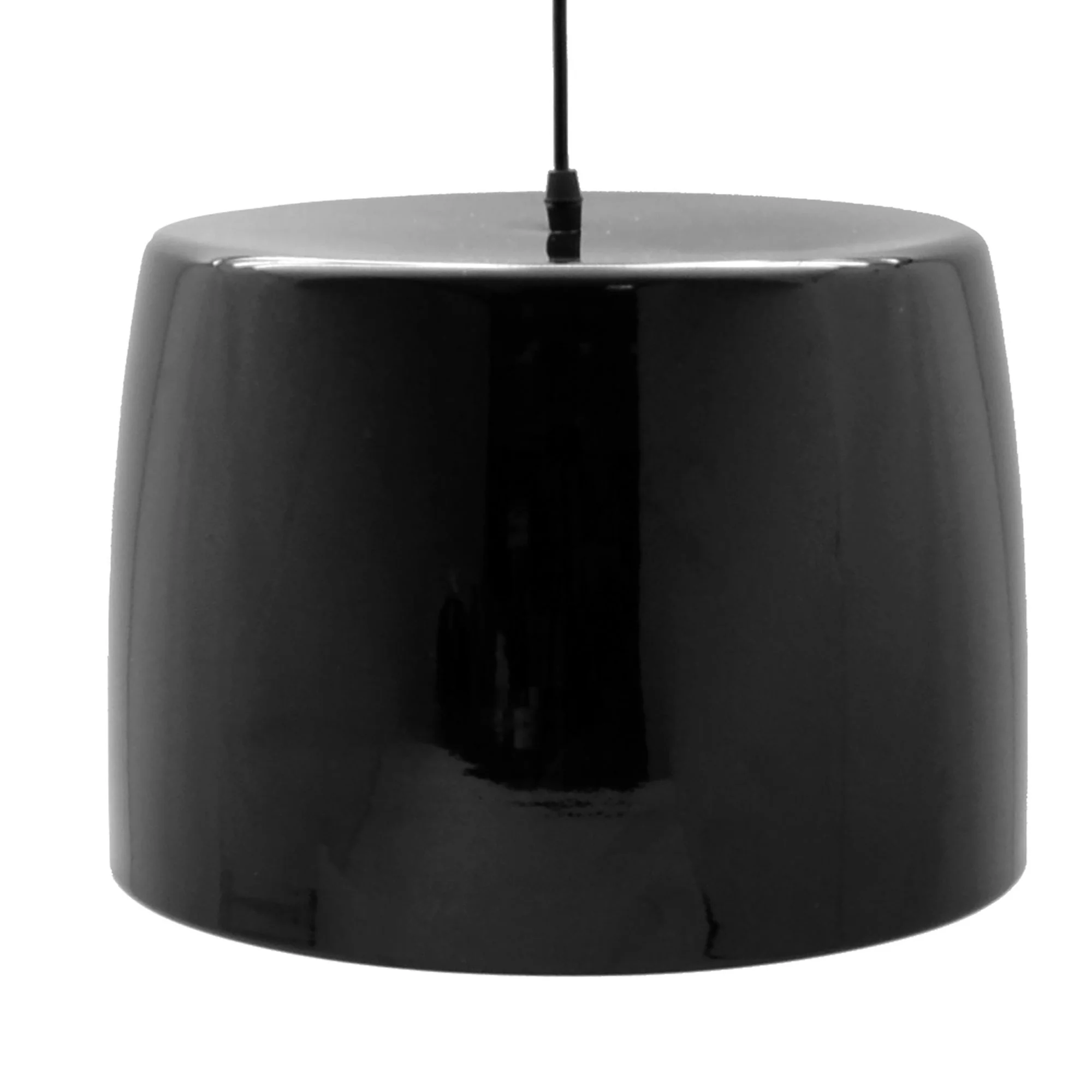 Lámpara Colgante De Techo Pantalla Redonda Negra Ø35x24cm - Image 3