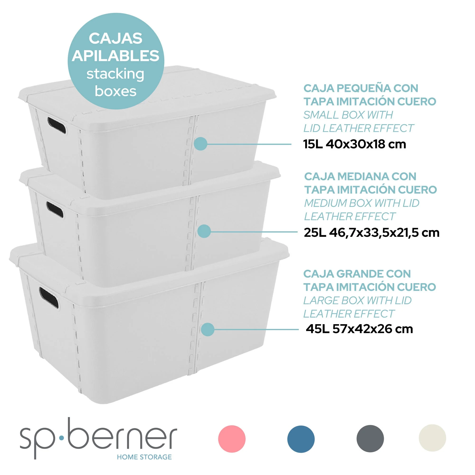 Life Story Caja Almacenaje  Con Tapa Small 15l Light Grey - Image 3