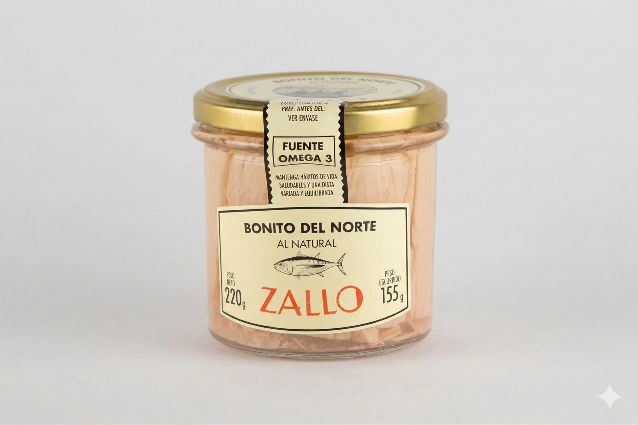 Lomos Bonito Del Norte Al Natural Zallo Tarro 220gr