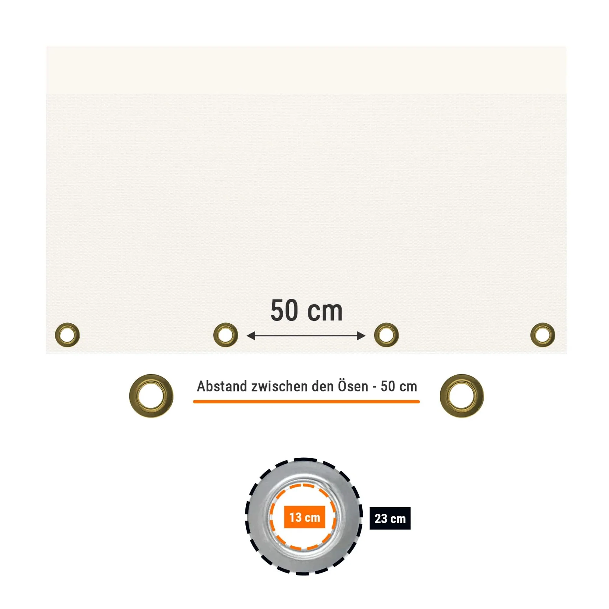 Lona Impermeable Blanca 5x6m (30m²) - 180g/m², ¡resistente! - Image 3