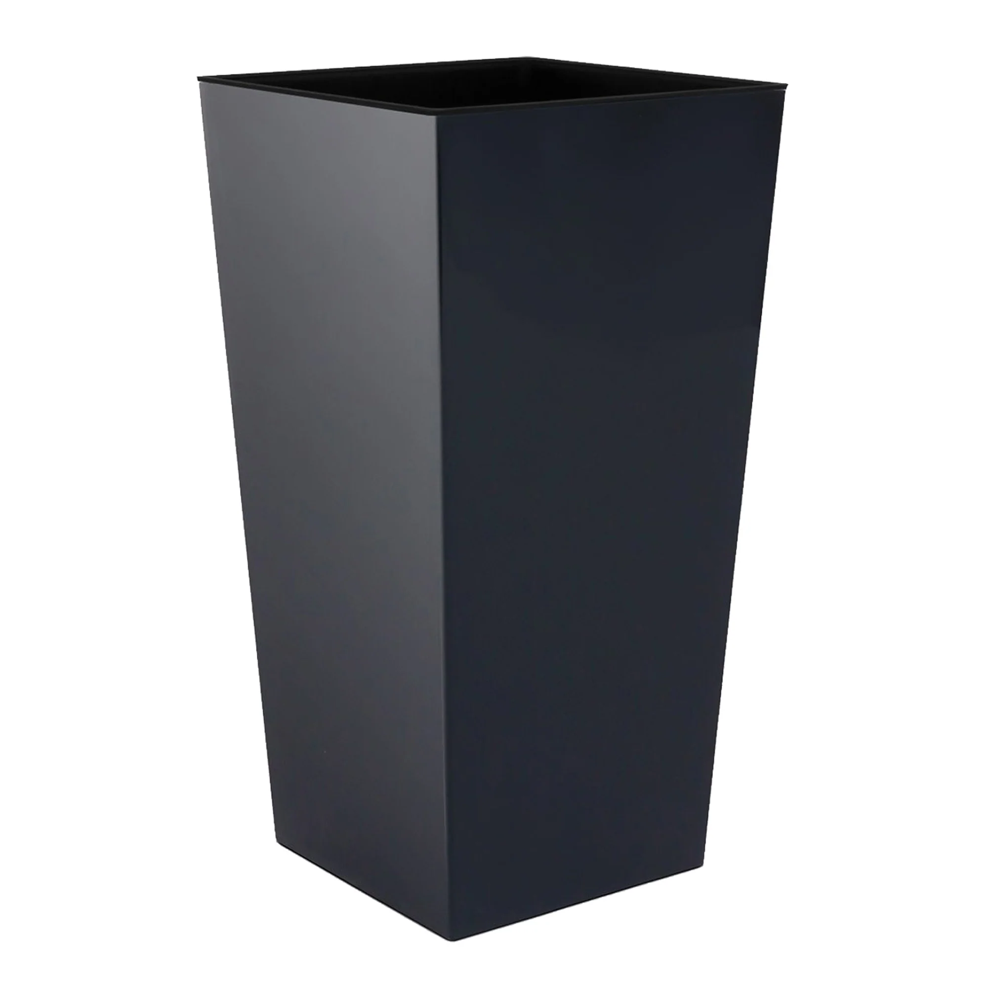 Maceta Alta Urbi 2 Litros, De Plastico, 12,6 X 12,6 X 20 Cm En Color Antracita