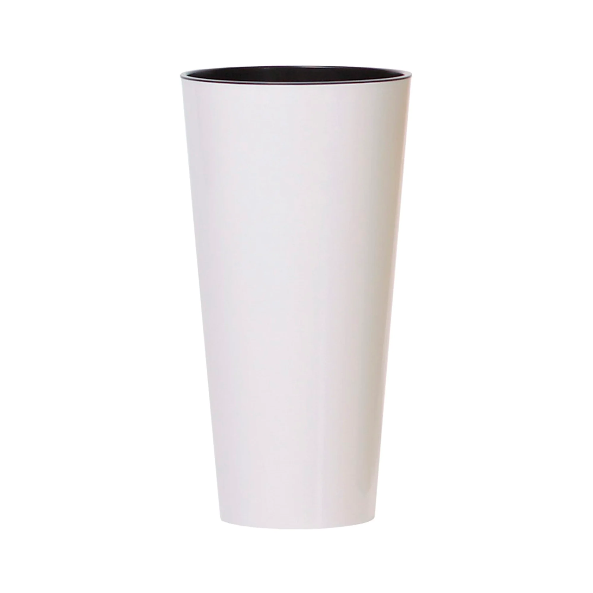 Maceta Brillo Tubus Slim 8l., Dimensiones (mm) 200x200x381, Color Blanco