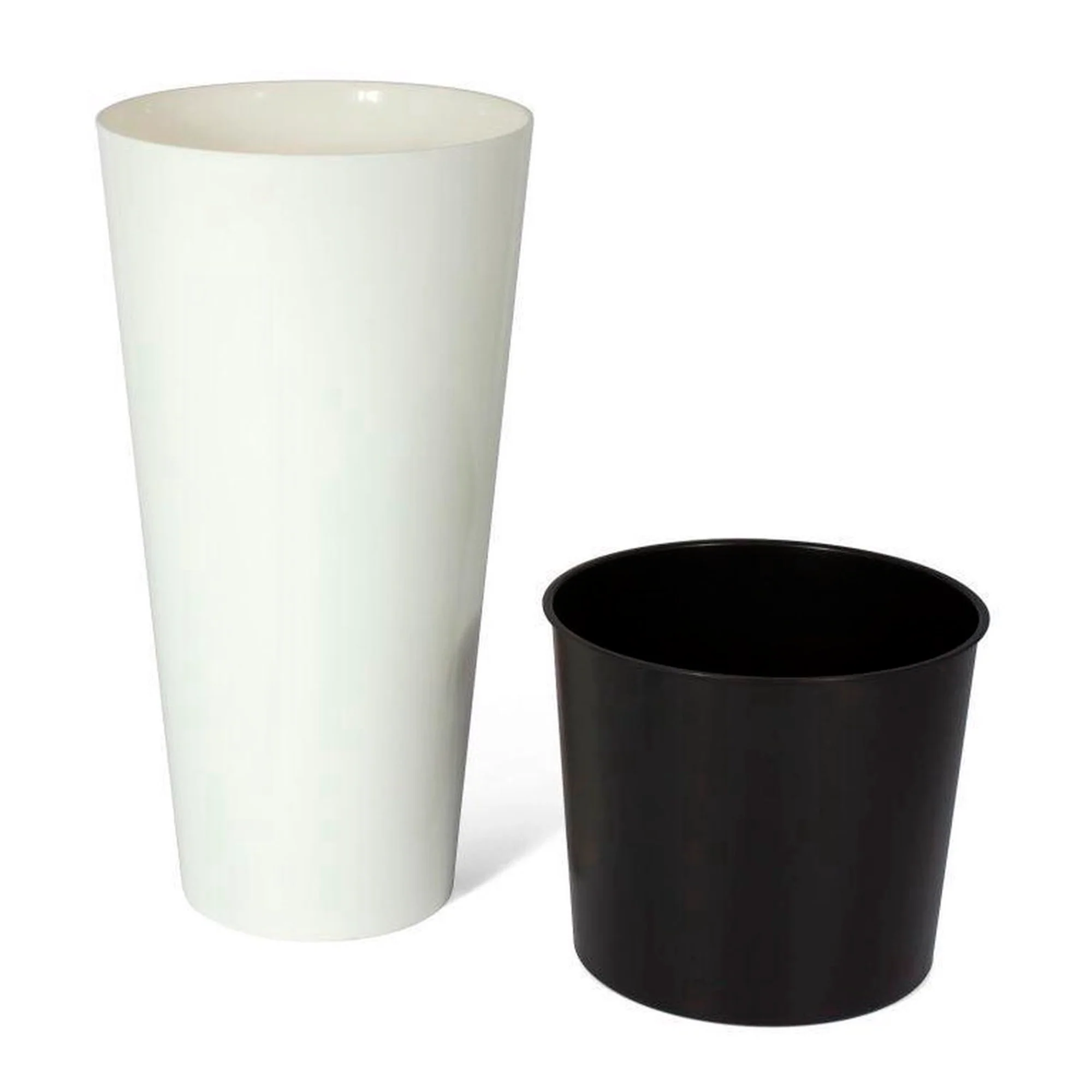 Maceta Brillo Tubus Slim 8l., Dimensiones (mm) 200x200x381, Color Blanco - Image 4