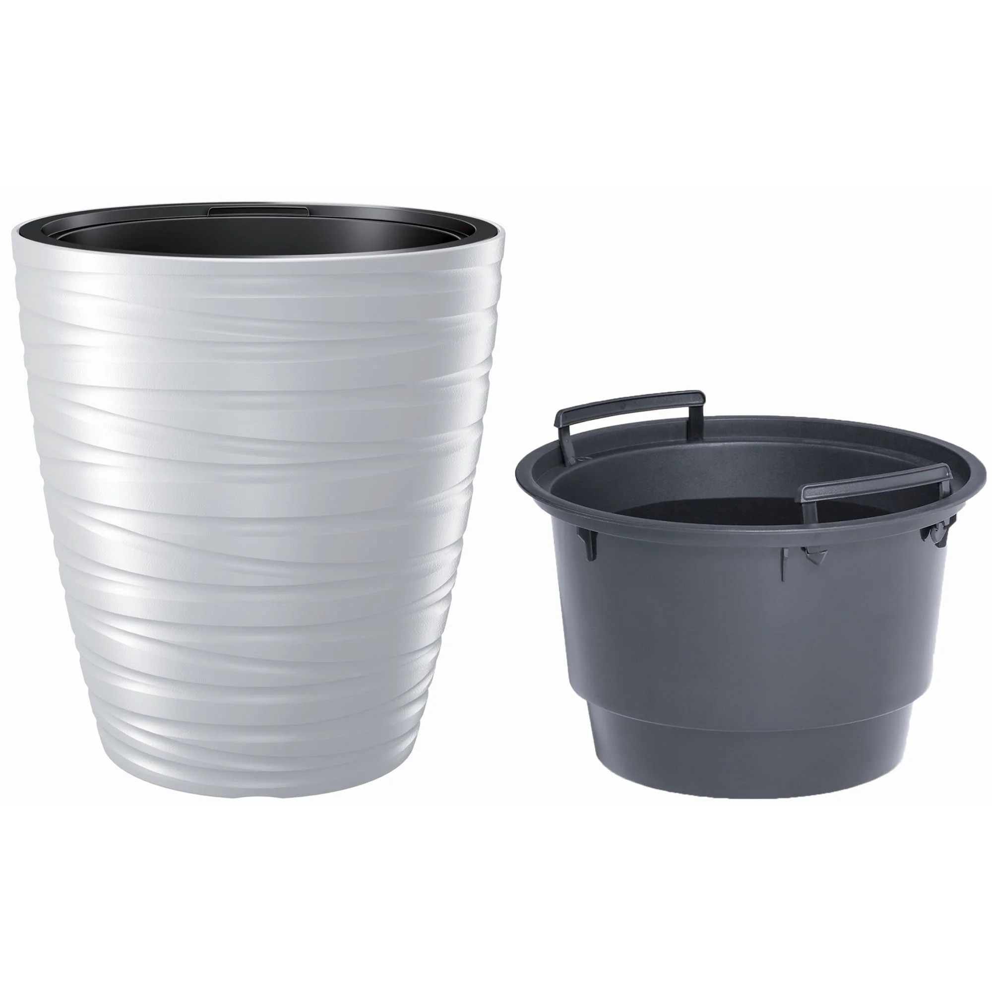 Maceta Con Deposito 32l Maze De Plastico En Color Blanco 37,5 (largo) X 37,5 (ancho) X 41,9 (alto) Cm - Image 2
