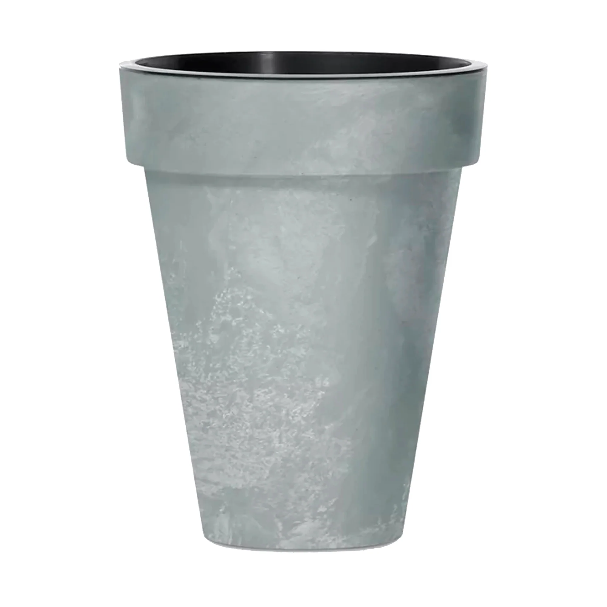 Maceta Cube Slim Beton Effect 12l., Con Depósito, Dimensiones (mm) 276x276x349, Color Hormigón