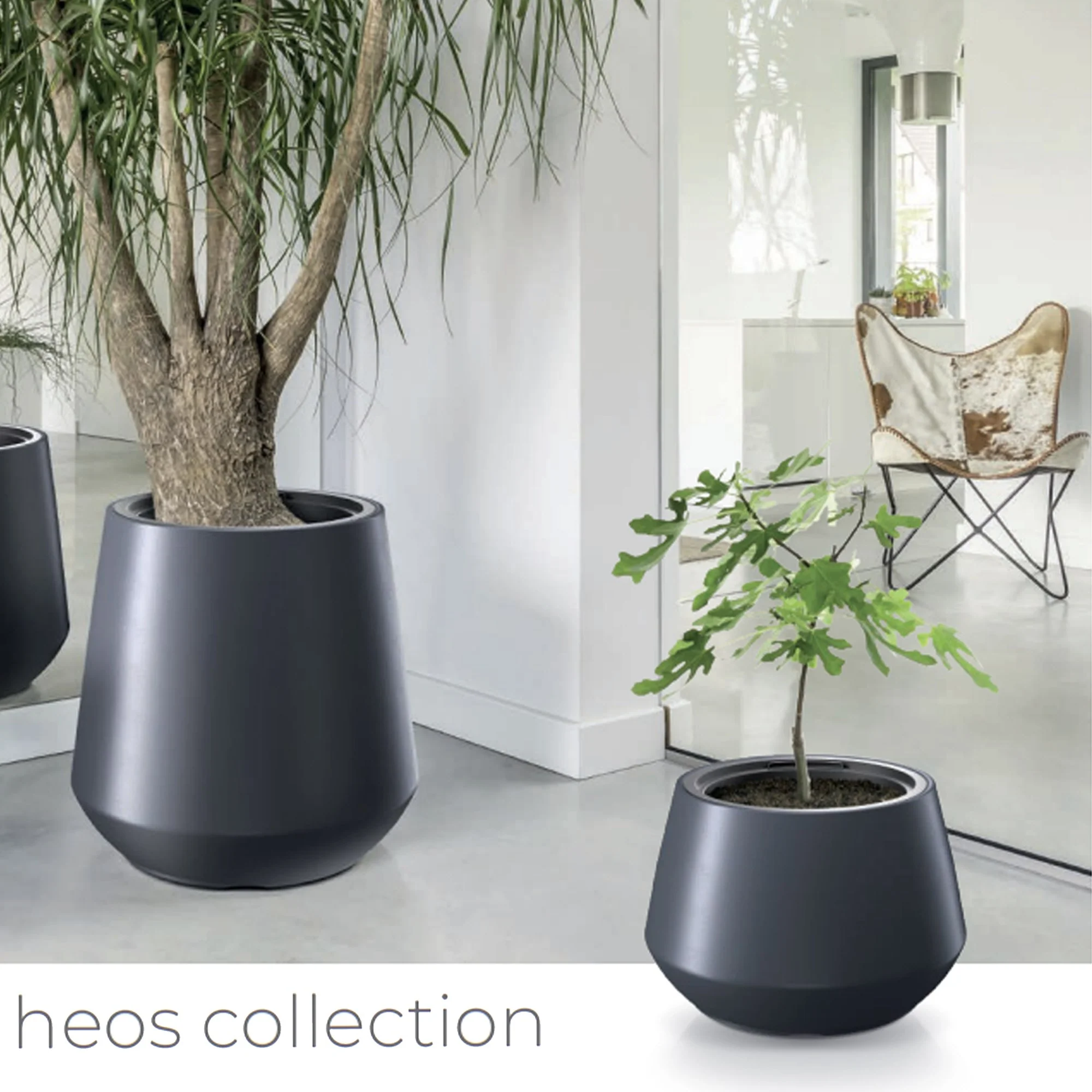 Maceta Heos 46l., Con Depósito, Dimensiones (mm) 390x390x440, Color Blanco - Image 2