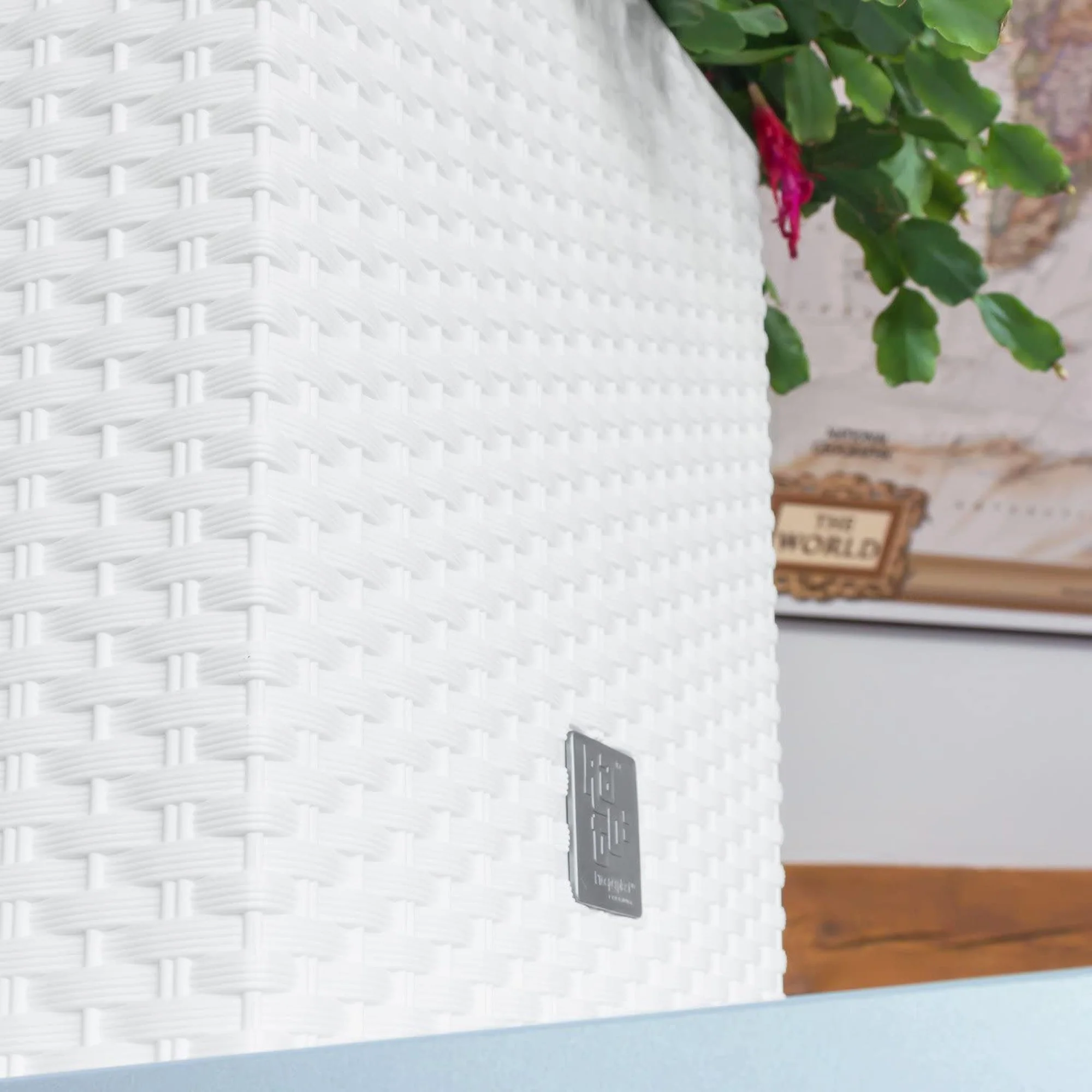 Maceta Rato 15,8 Litros Con Cubilete Para Plantar En Color Blanco 26,2 X 26,2 X 26,6 Cm. - Image 6