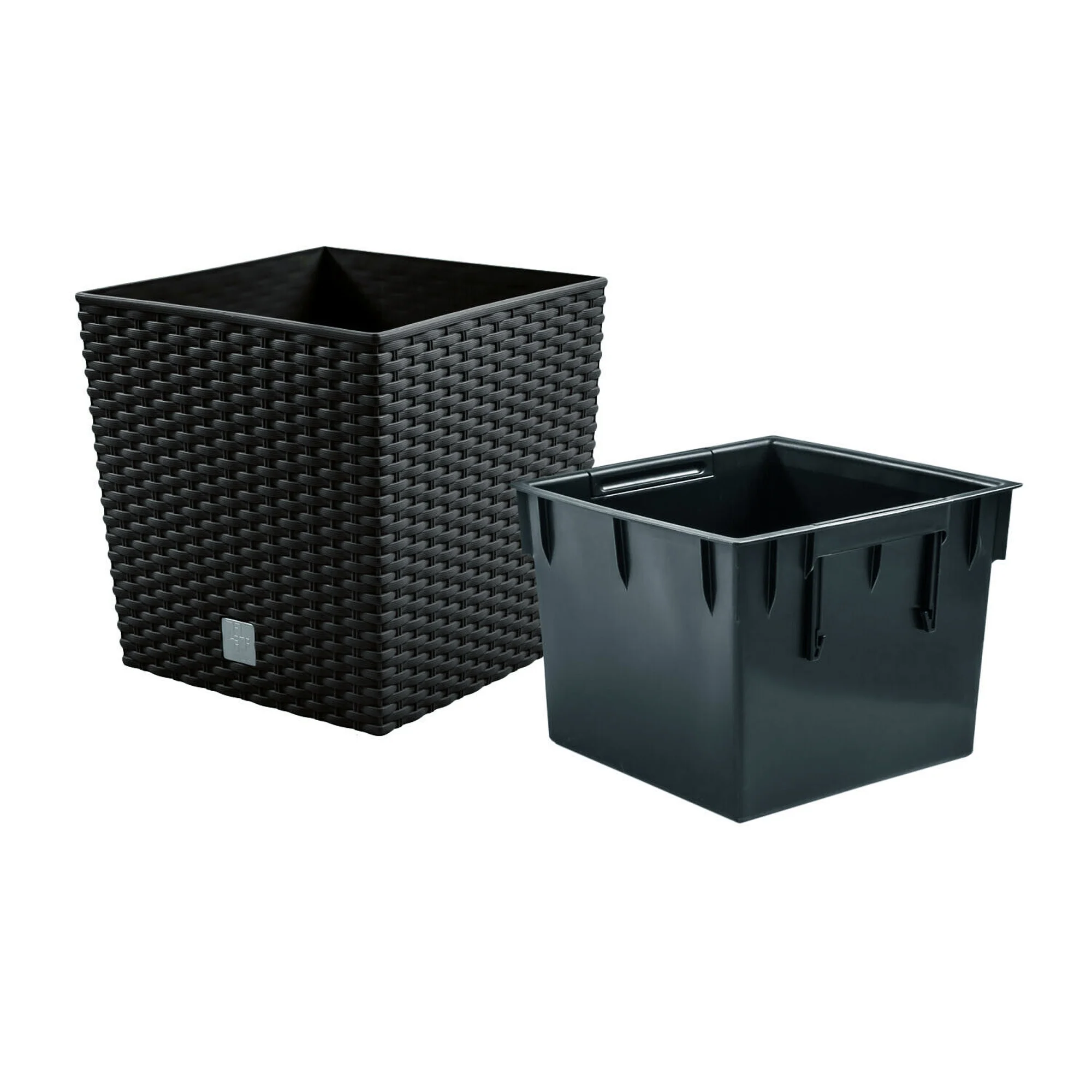 Maceta Rato 64 Litros Con Cubilete Para Plantar En Color Antracita 40 X 40 X 41 Cm. - Image 4