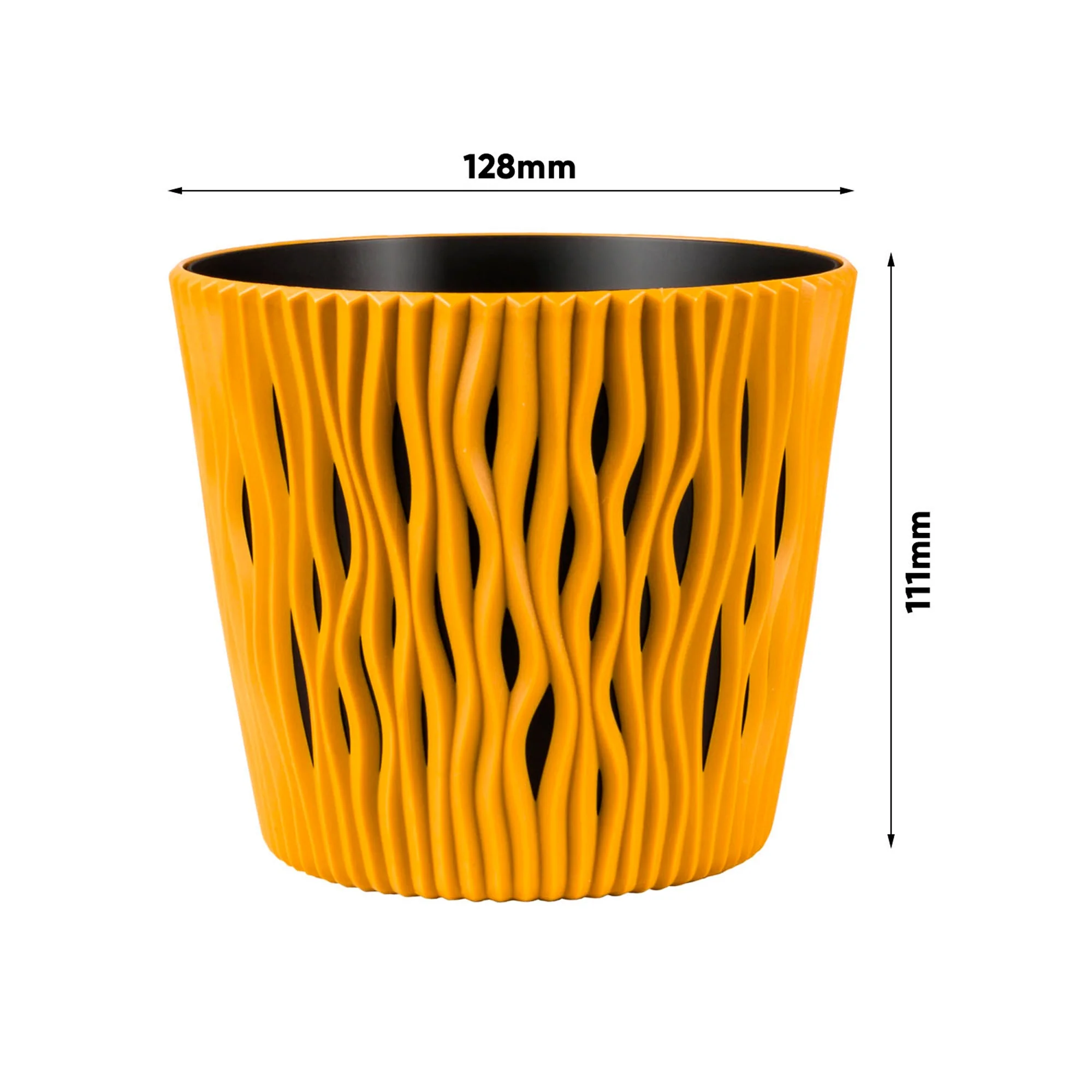 Maceta Redonda De Plastico Sandy Round En Color Blanco 12 (largo) X 12 (ancho) X 11,1 (alto) Cm - Image 2