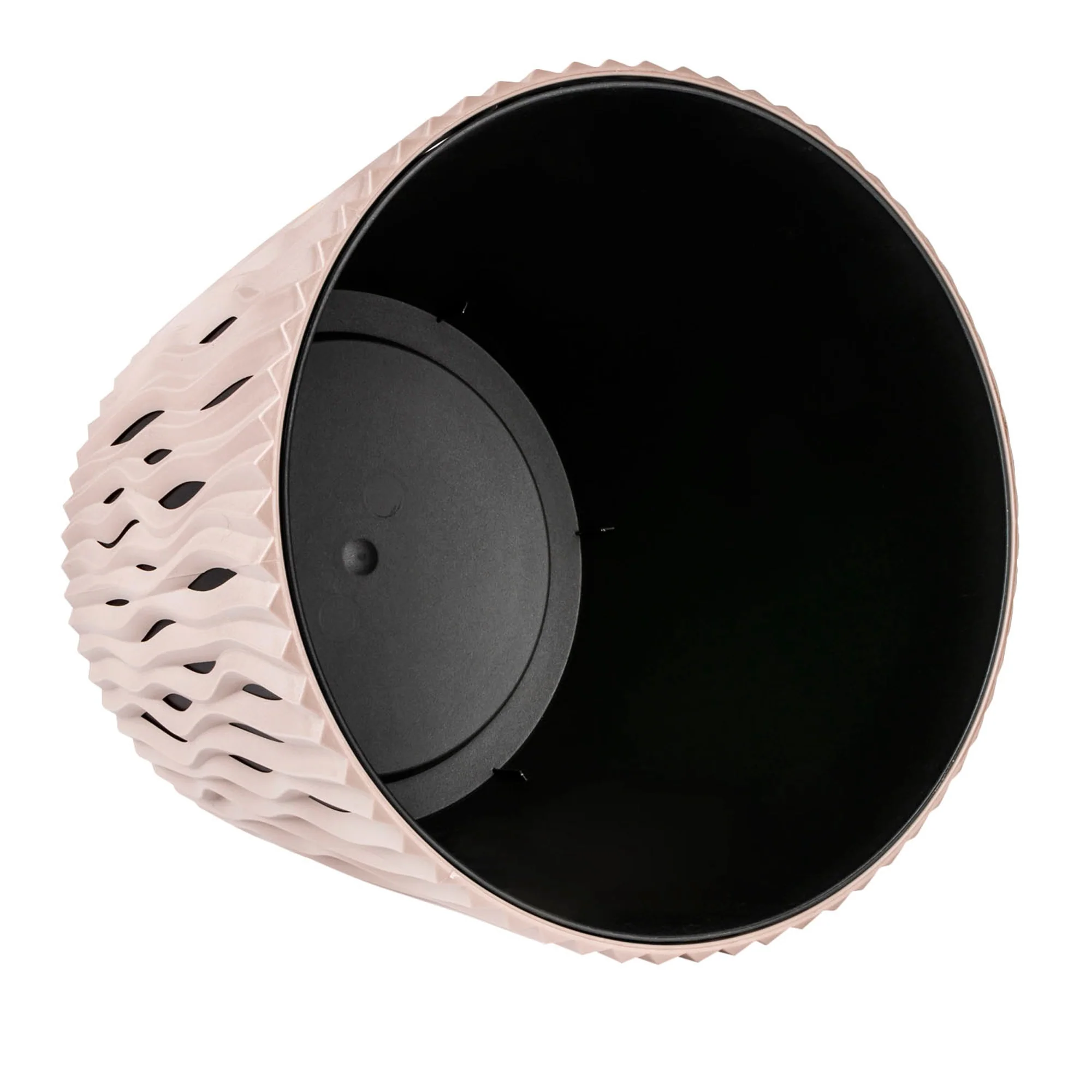 Maceta Redonda De Plastico Sandy Round En Color Mocca 15,8 (largo) X 15,8 (ancho) X 13,8 (alto) Cm - Image 4