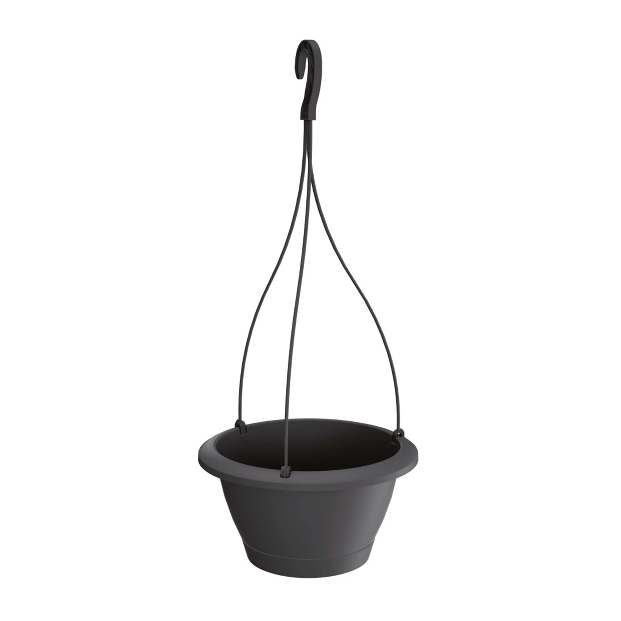 Maceta Respana W 4l., Dimensiones (mm) 234x234x135, Color Antracita
